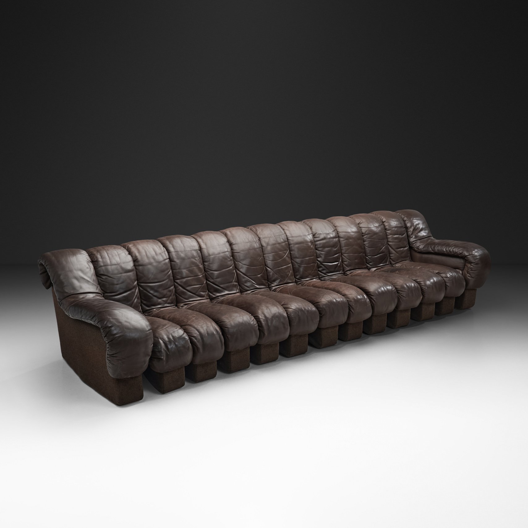 “DS-600” Snake Sofa by Ueli Berger, Eleonore Peduzzi Riva, Heinz Ulrich and Klaus Vogt for De Sede, Switzerland 1972