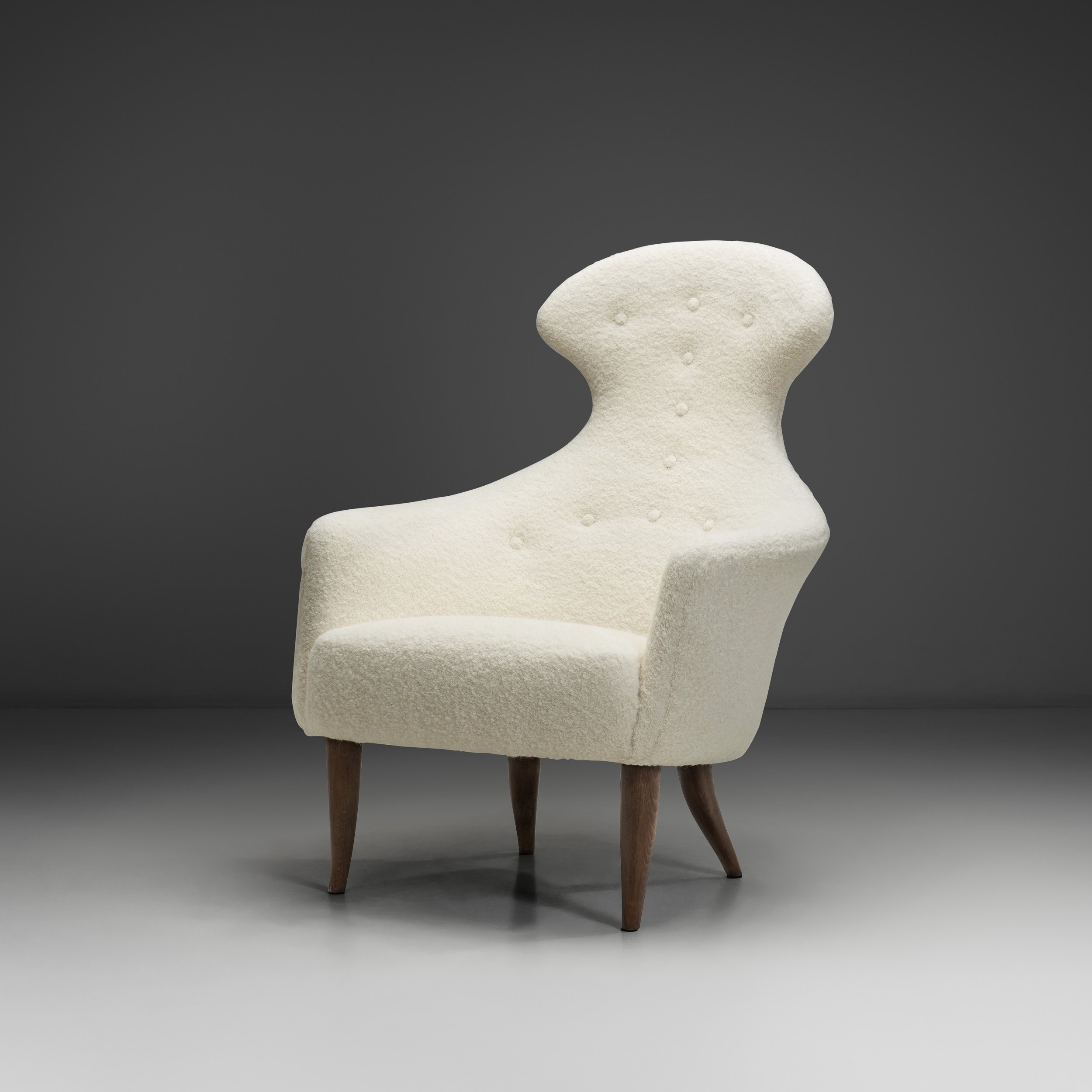 "Stora Eva" Armchair by Kerstin Hörlin-Holmquist for Nordiska Kompaniet, Sweden 1950s