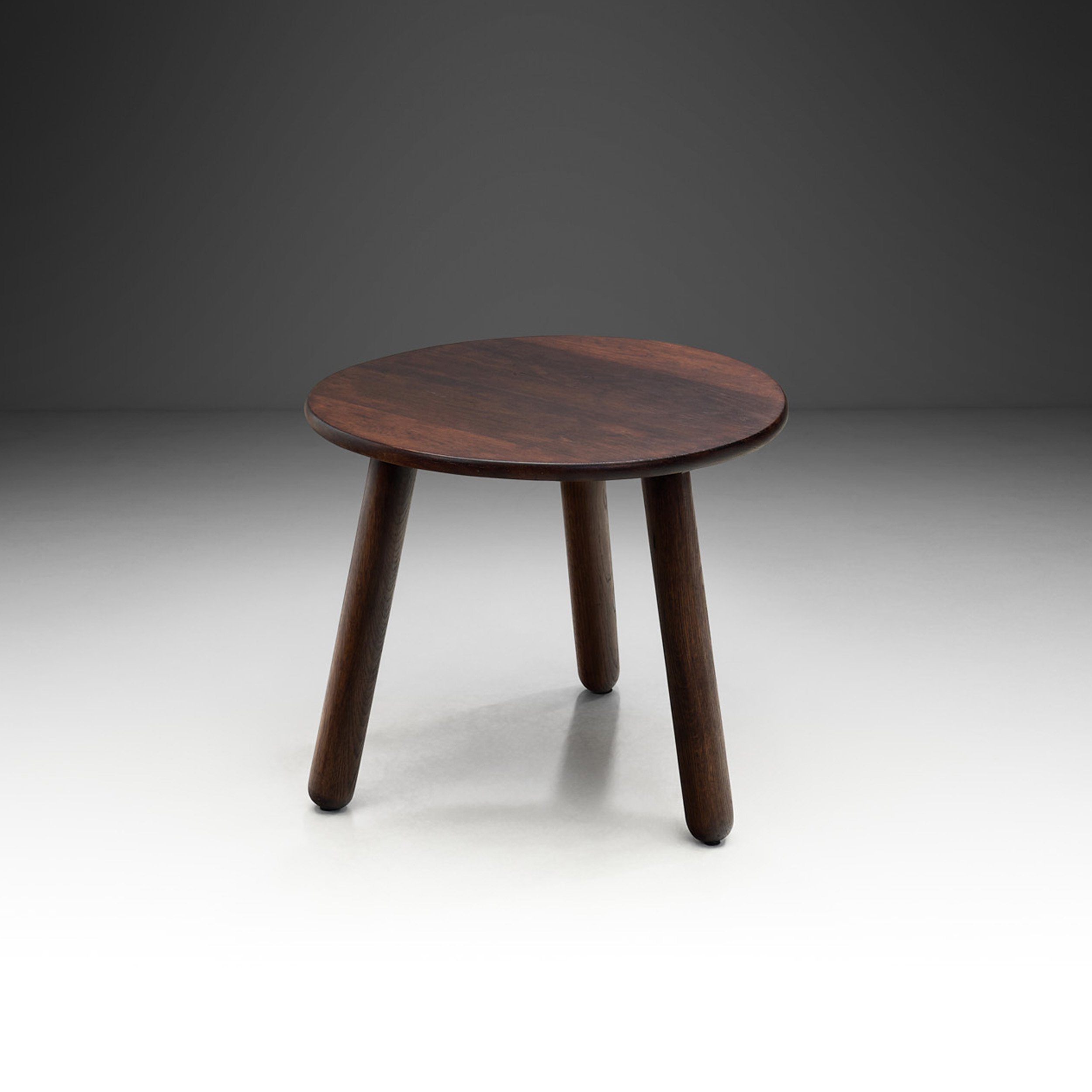 Danish Modern Stained Oak Side Table, Denmark Mid-20th Century (sold)