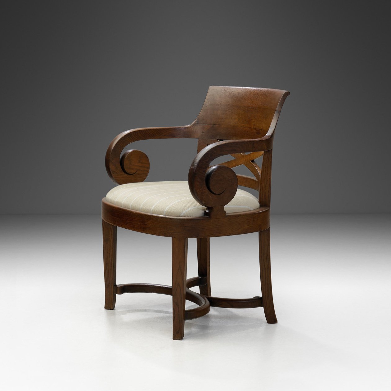 Jugendstil Oak Armchair by Nordiska Kompaniet, Sweden 1913 (sold)