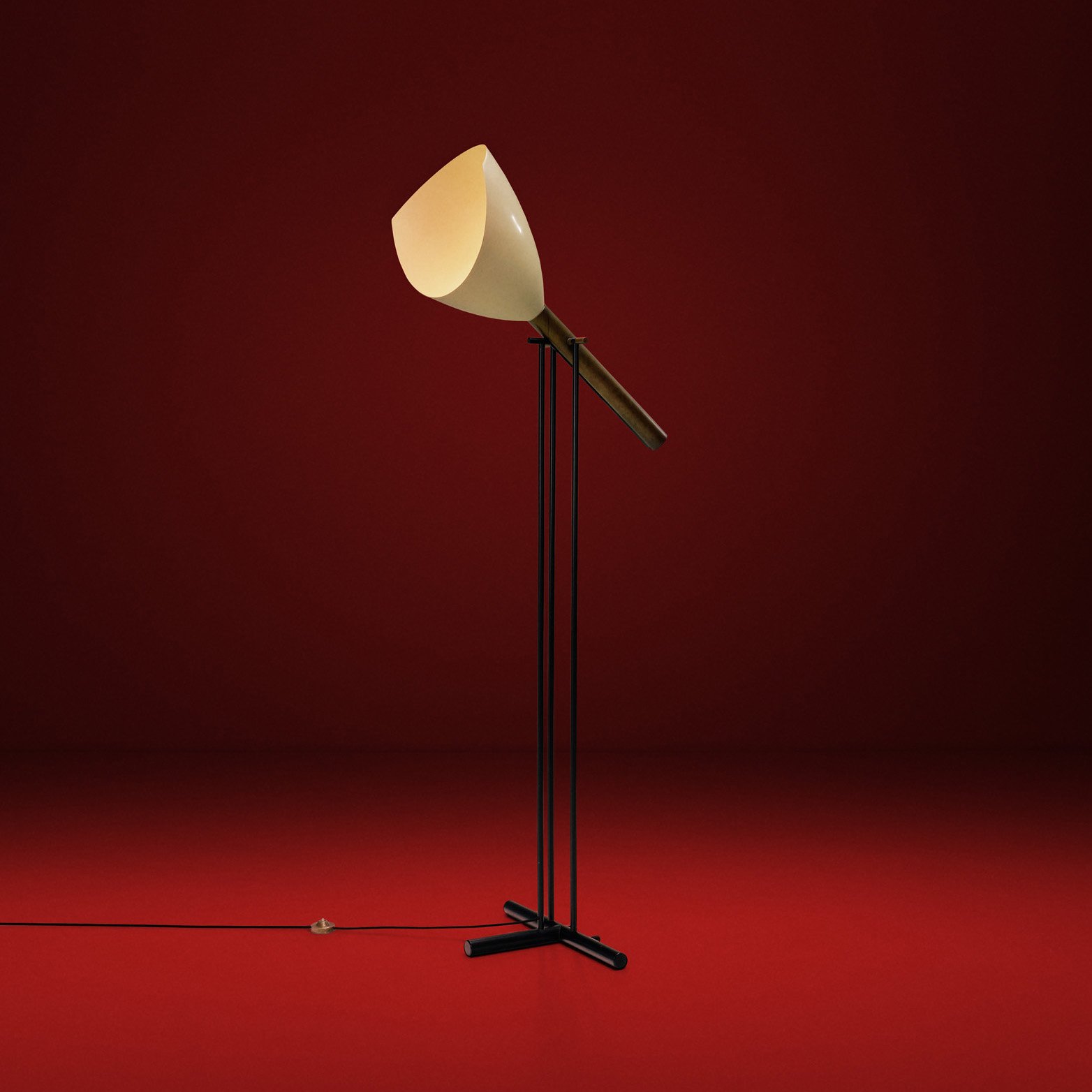 Angelo Lelii Model "Televisione" Floor Lamp for Arredoluce, Italy 1956