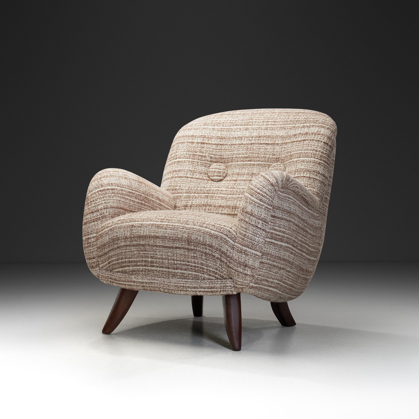 Upholstered Armchair in the manner of Berga Möbler, Europe 20th Century