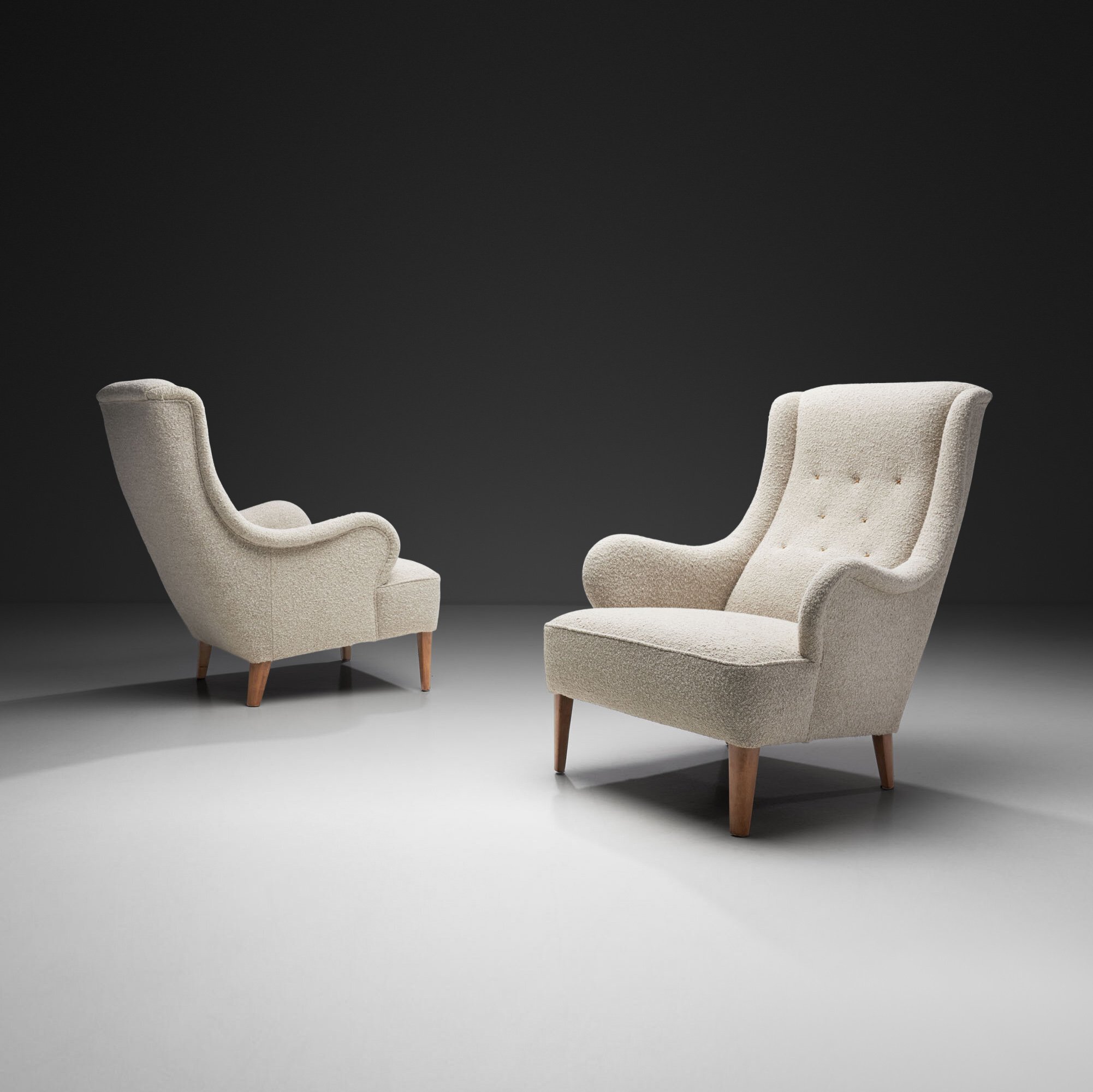 Pair of Carl Malmsten “Oskar” Armchairs for O.H. Sjögren, Sweden 1930s