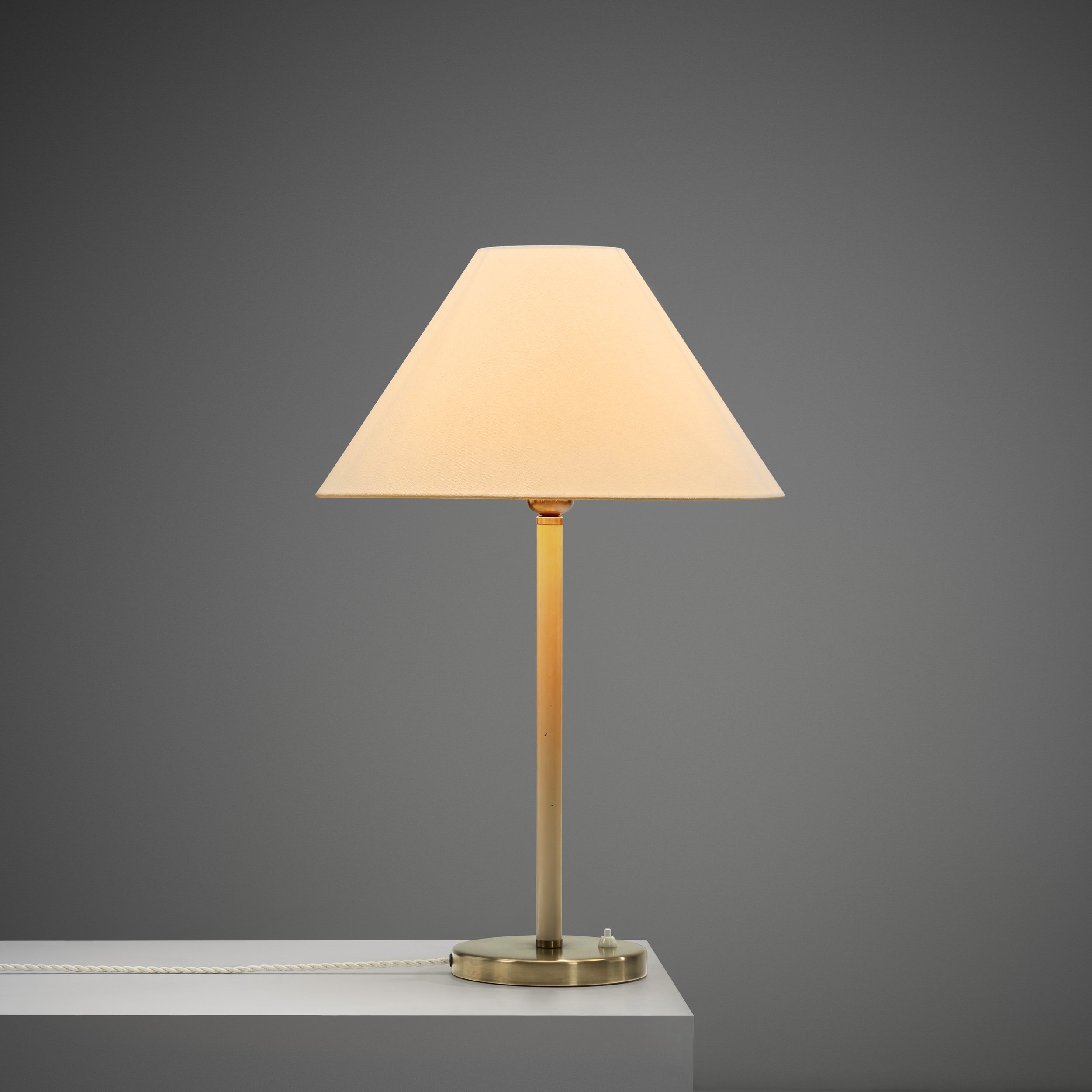 Model "A 4410" Brass and Lacquered Table Lamp by ASEA, Sweden 1940s