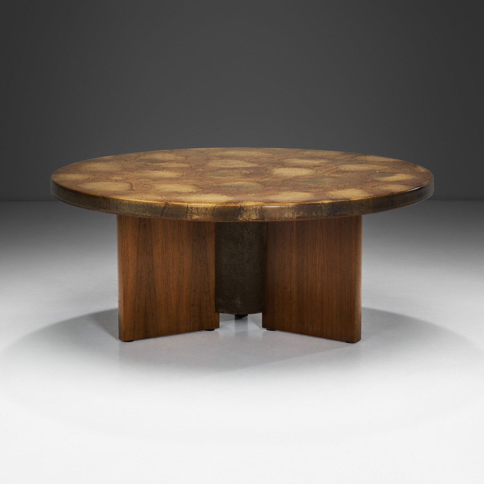 Round Coffee Table with Elemental Tabletop, Europe 20th Century (sold)