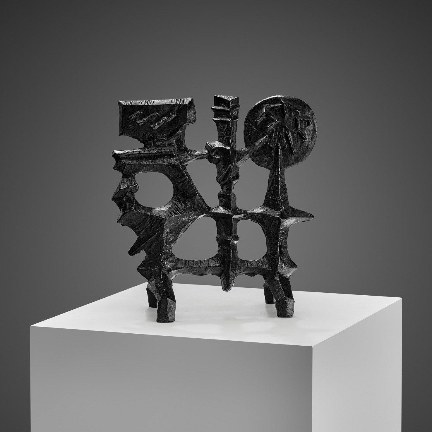Olle Hermansson Cast Iron Sculpture for Husqvarna, Sweden ca 1960s