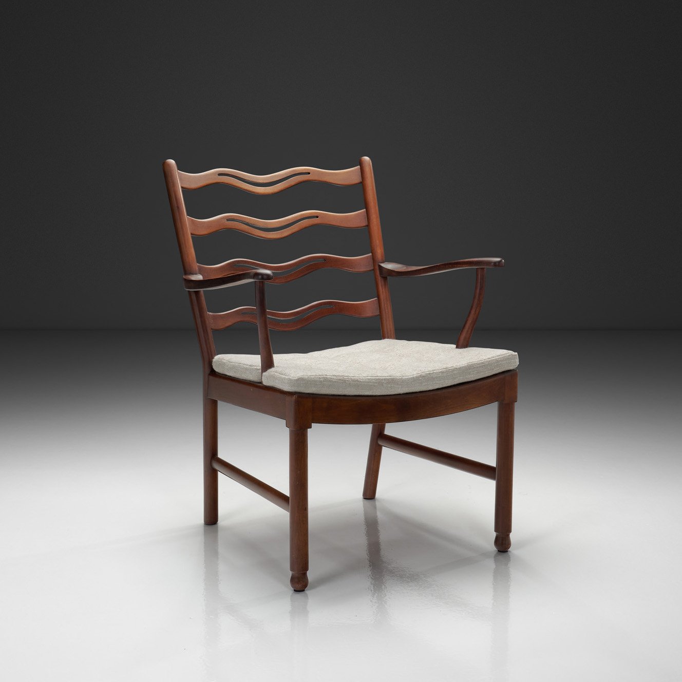 Model "1755" Chair by Ole Wanscher for Fritz Hansen, Denmark ca 1940s