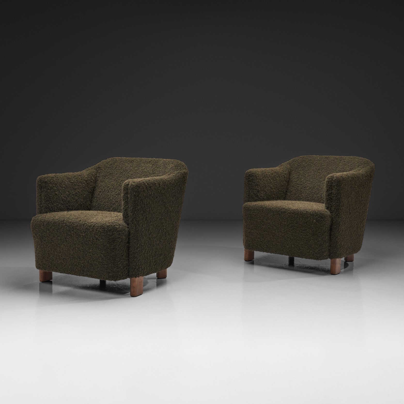 Pair of Model "217" Continent Armchairs by Asko, Finland 1930s
