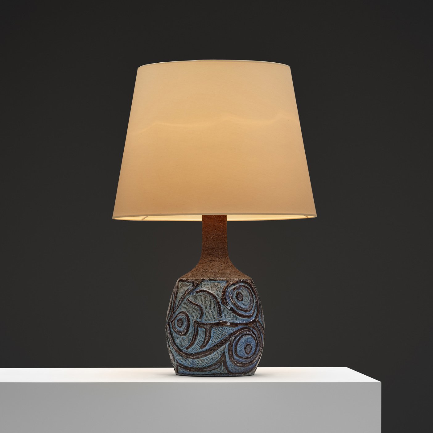 Model "631" Stoneware with Organic Relief by Jette Hellerøe for Axella, Denmark 1970s
