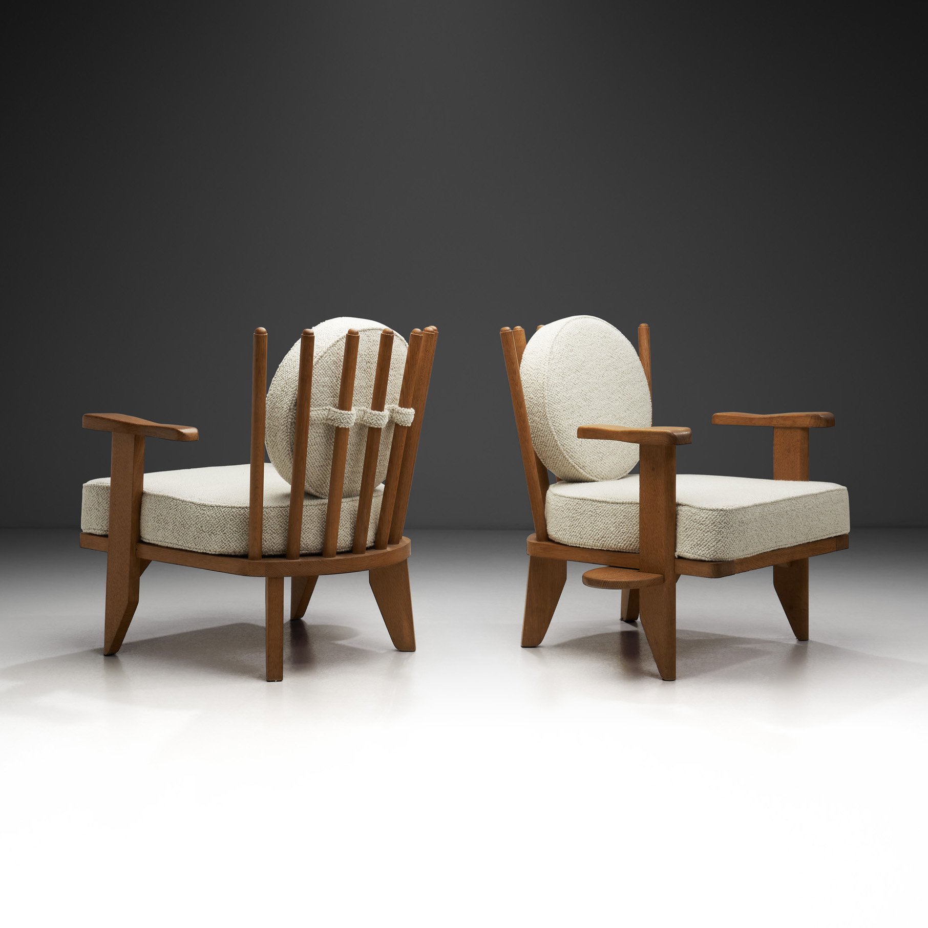 Pair of Guillerme et Chambron "Catherine" Armchairs, France 20th century (sold)
