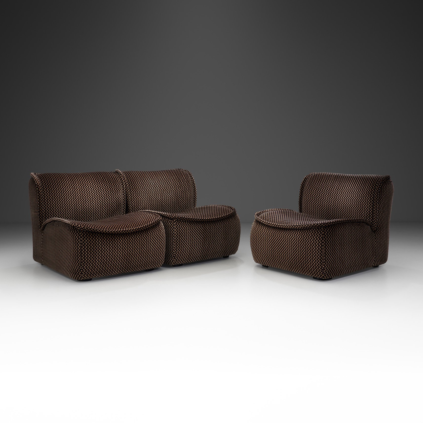 Set of Three "Calida" Lounge Chairs by Giudici for Coim, Italy 1970s (sold)