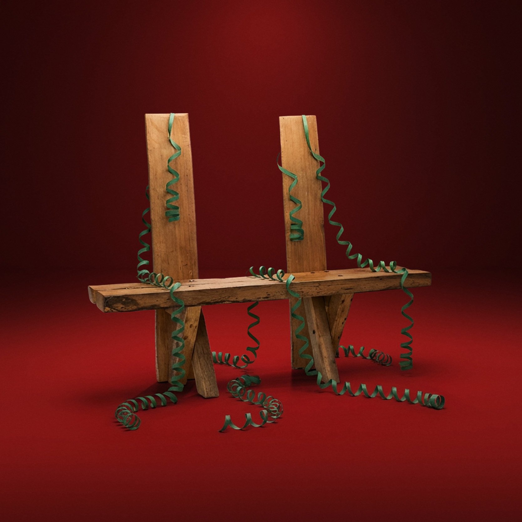 Jean and Sébastien Touret Brutalist Oak Bench, France 1970s