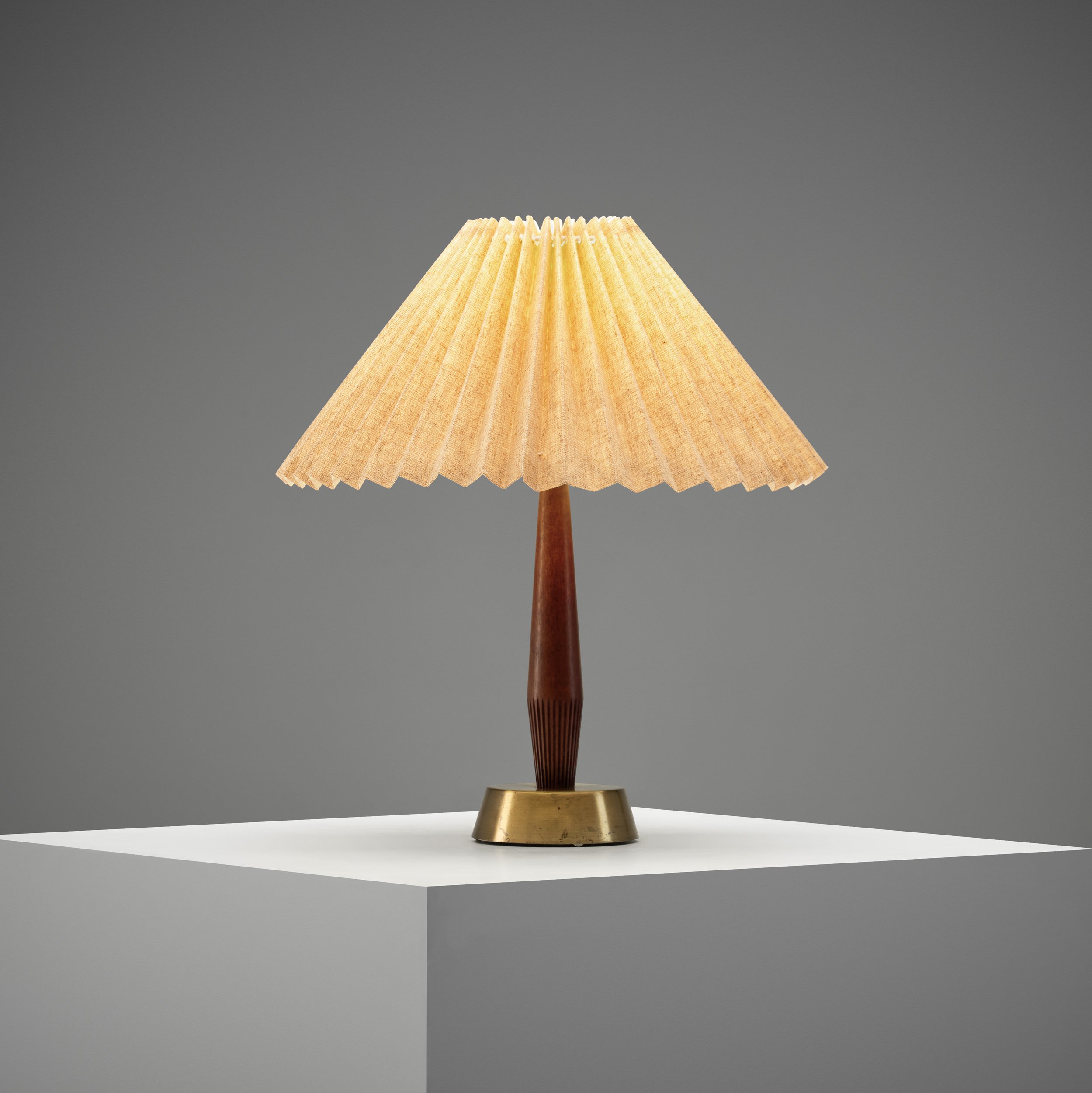 Model "E1292" Brass and Wood Table Lamp by ASEA, Sweden 20th Century (sold)