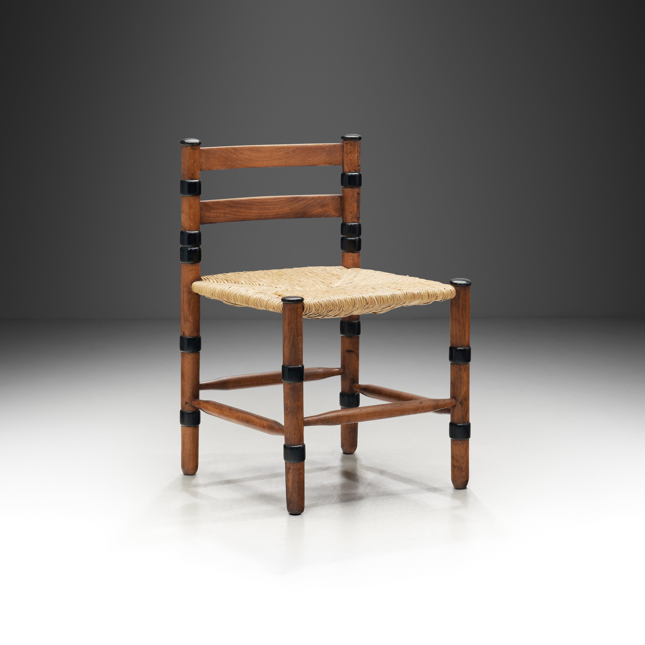 Woven Rush Amsterdamse School Chair by Jac. Levee, The Netherlands 1930s (sold)