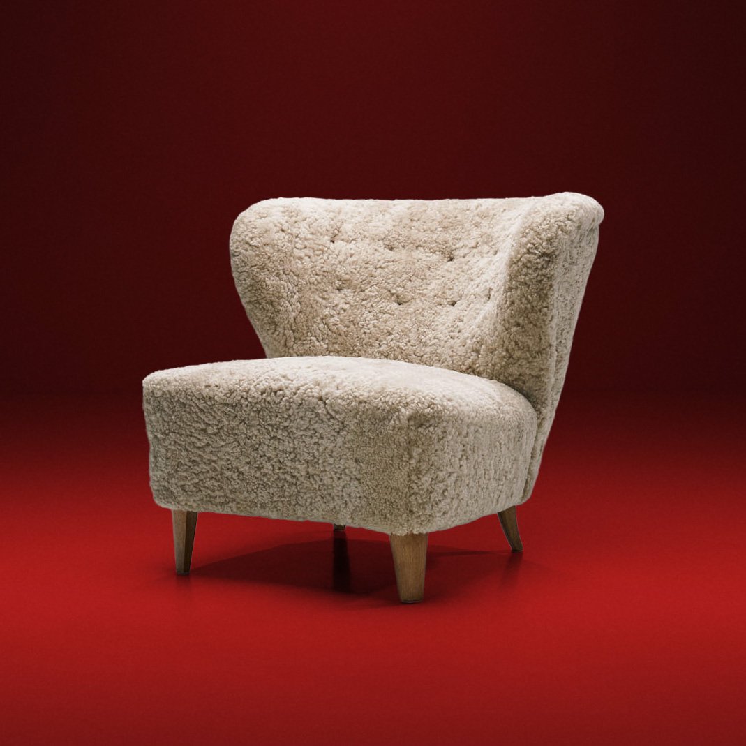 Gösta Jonsson Lounge Chair from Jönköping, Sweden 1940s