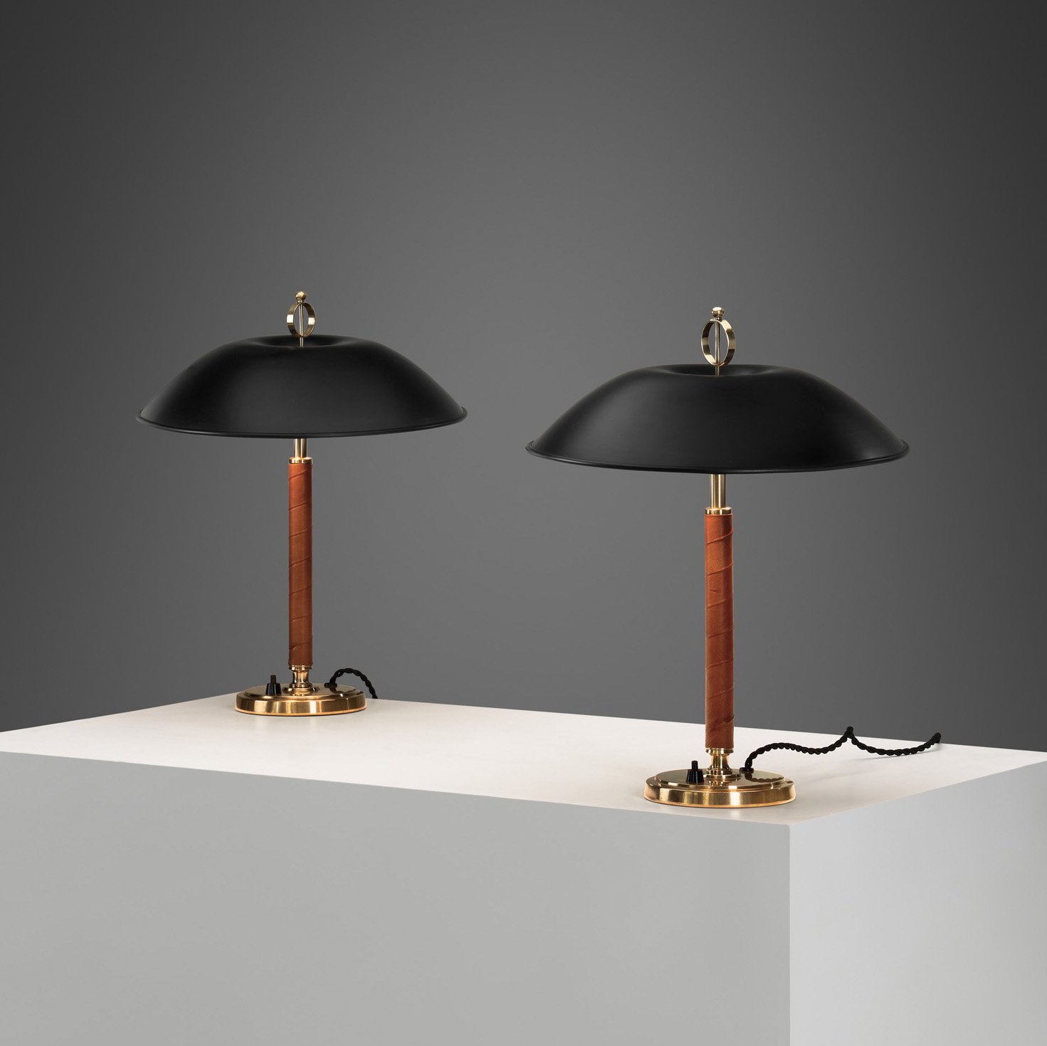 Pair of Bertil Brisborg Table Lamps for Nordiska Kompaniet, Sweden Mid-20th Century (sold)