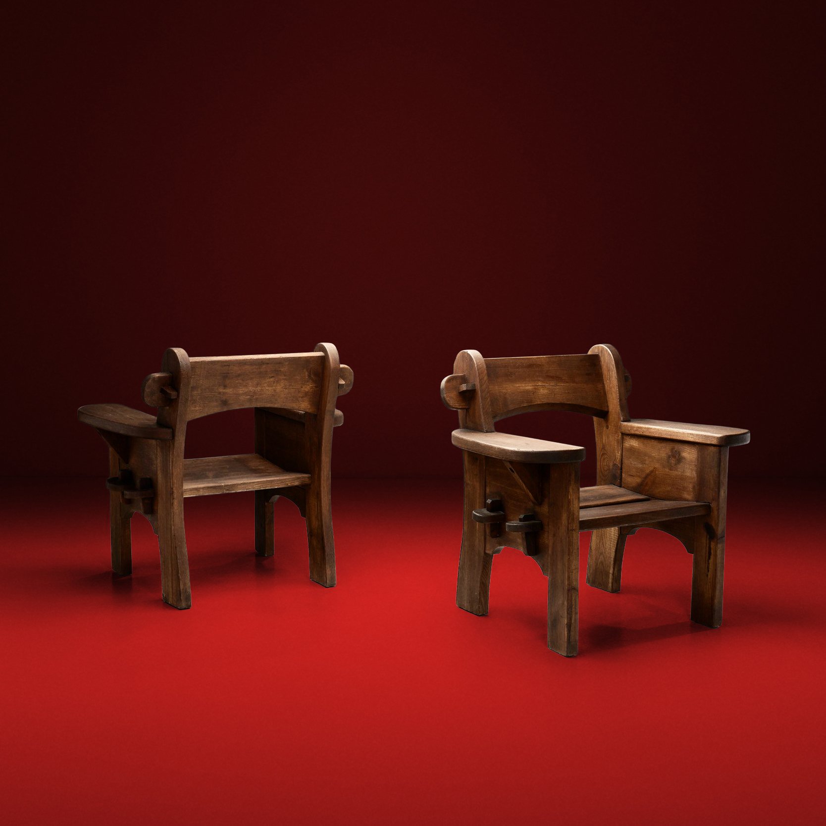 Pair of "Berga" Armchairs by David Rosén for Nordiska Kompaniet, Sweden 1940s