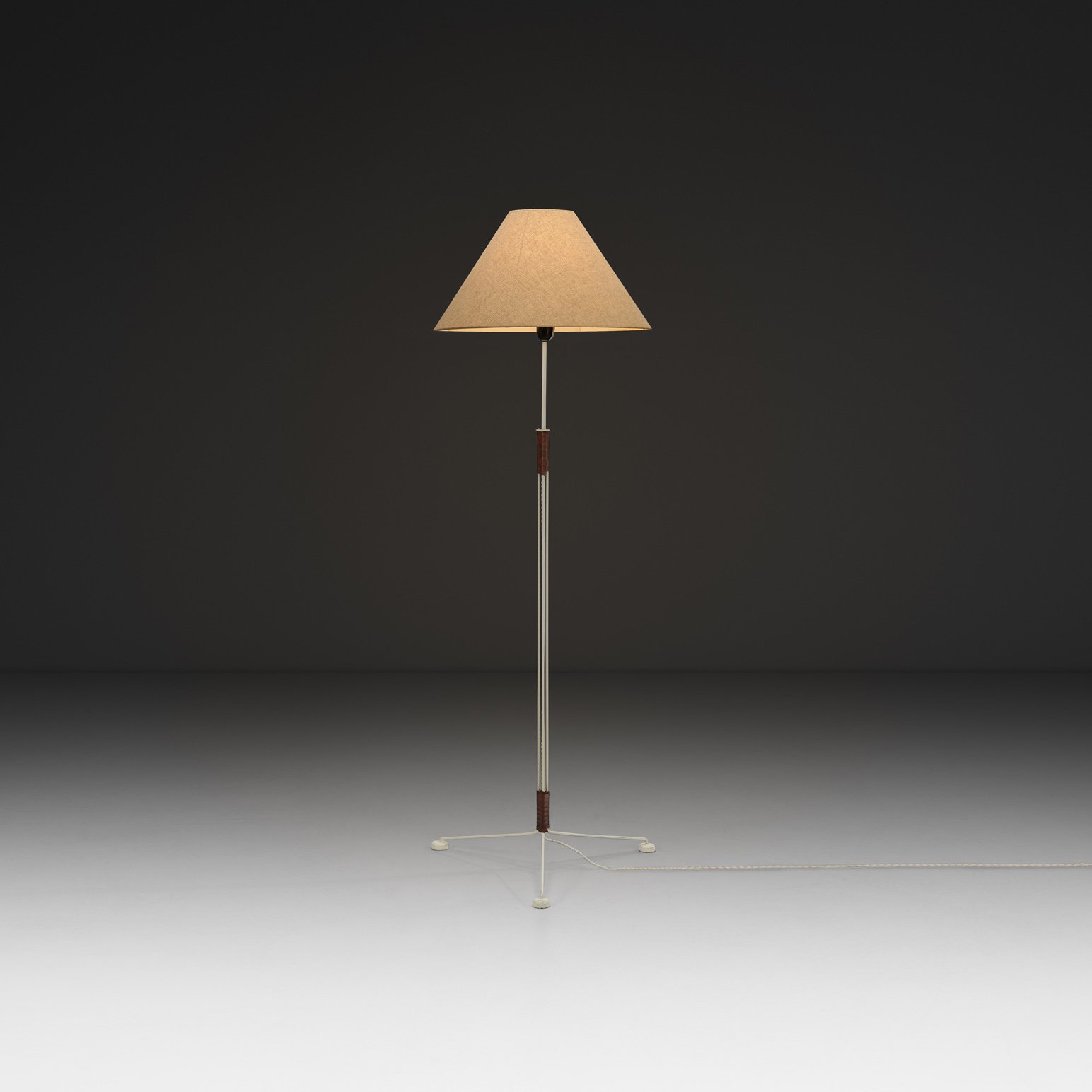 Hans-Agne Jakobsson Model "G43" Floor Lamp for Markaryd, Sweden 1950s