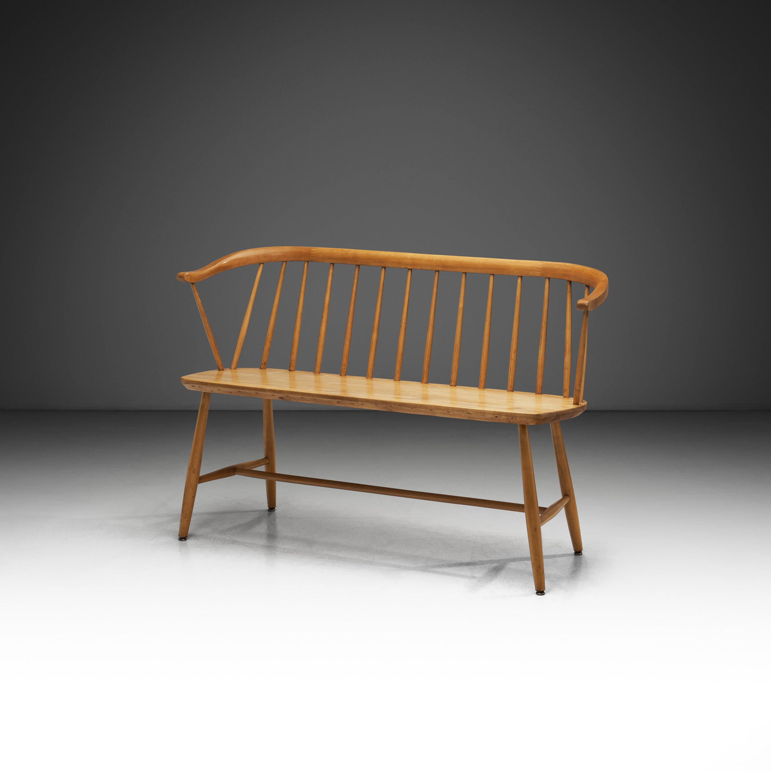 Swedish Bench in Birch by Nesto Möbel AB, Sweden 20th Century