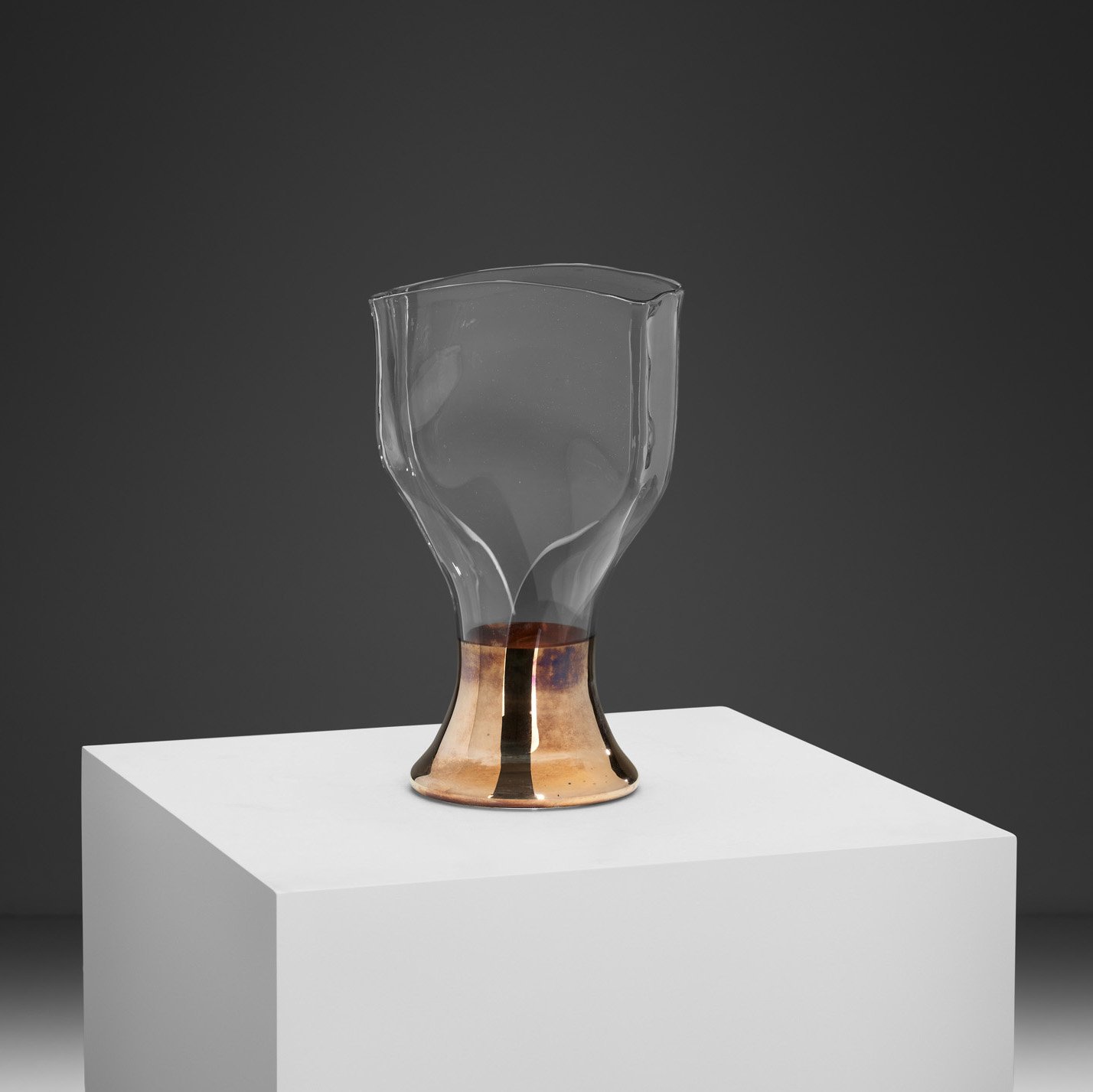 Sculptural Glass Vase by Richard Meitner, The Netherlands 1989
