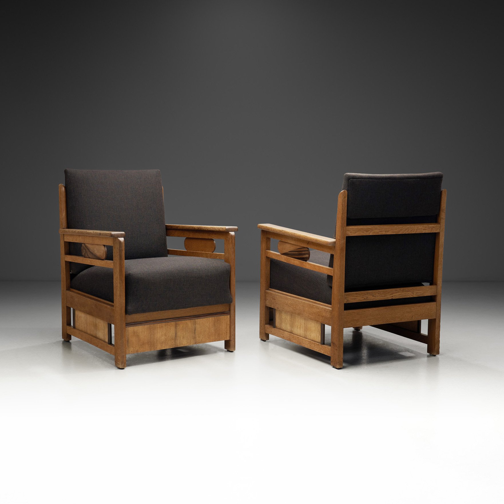 Pair of Haagse School Armchairs, Netherlands Early 20th century (sold)