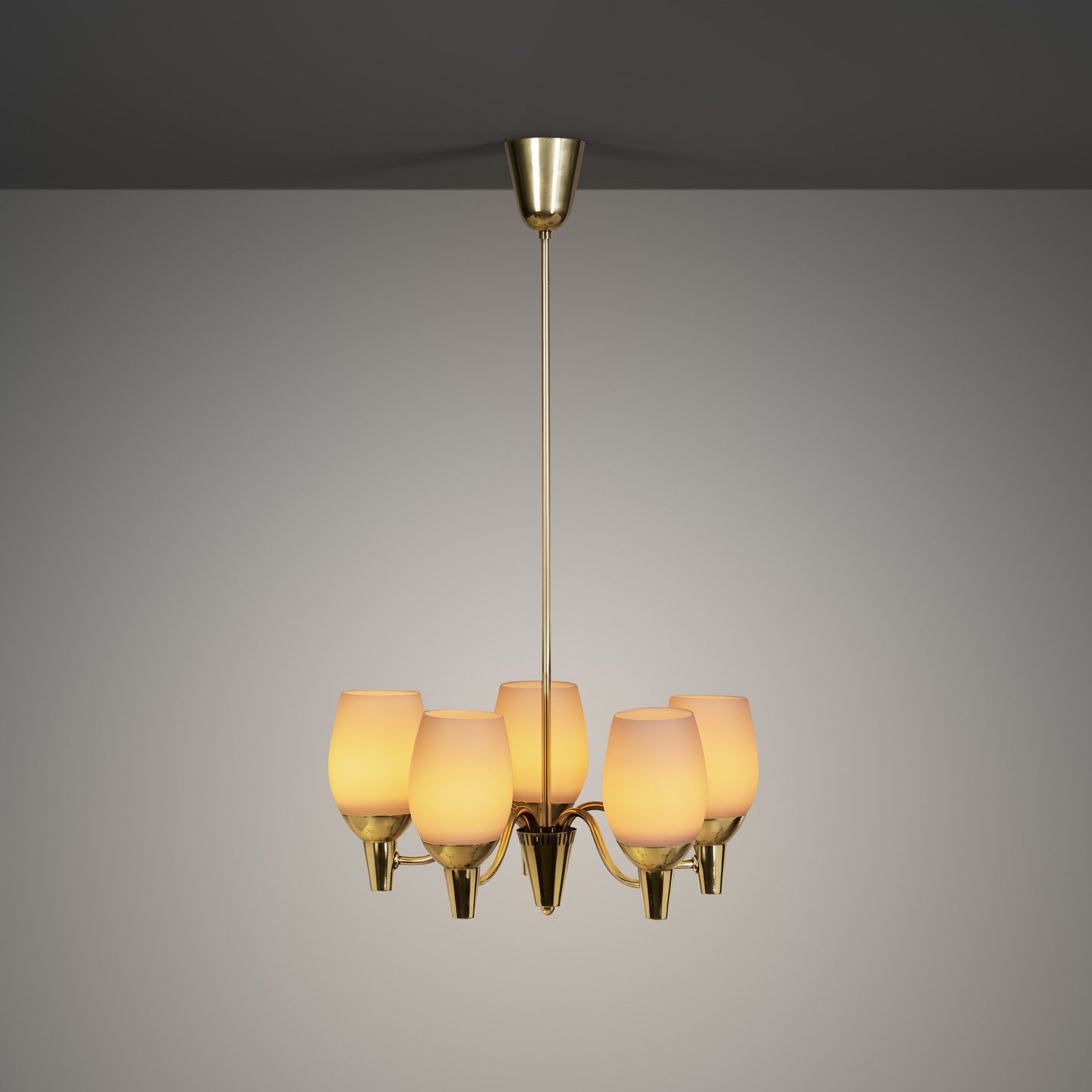 Mauri Almari "51168" Chandelier for Idman Oy, Finland 1950s