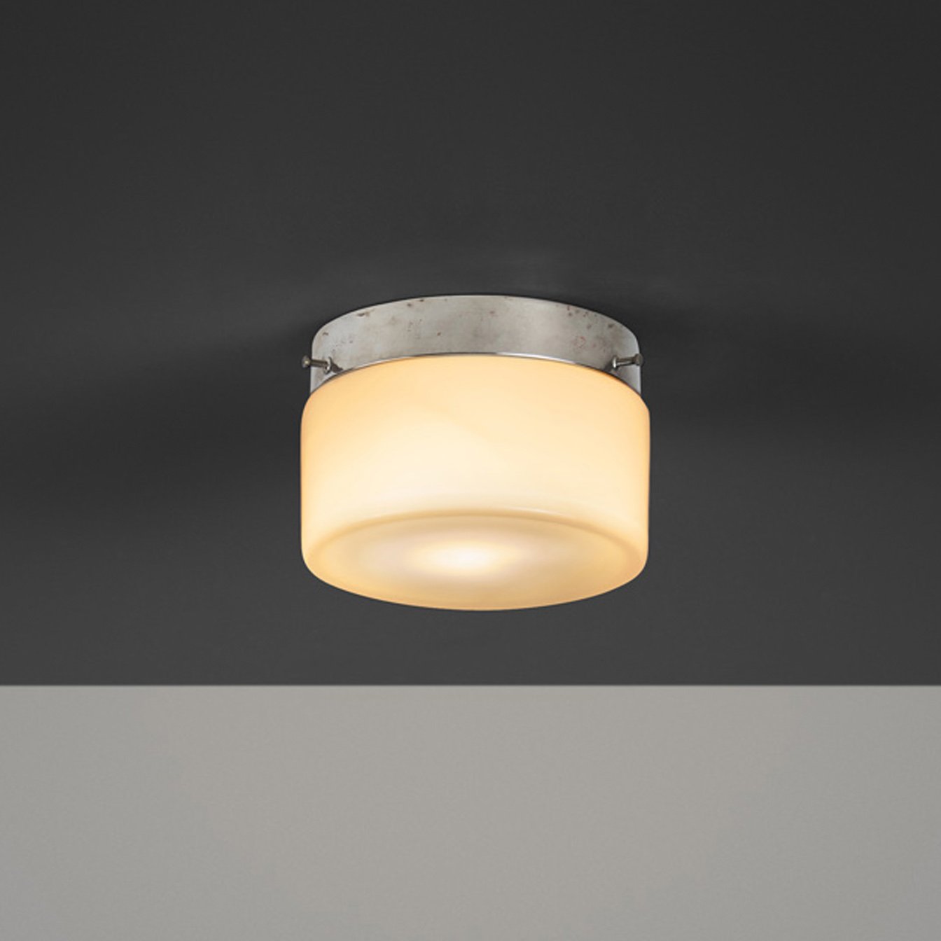 Model "2016" Opal Glass Ceiling Lamp by Paavo Tynell for Taito, Finland 1930s