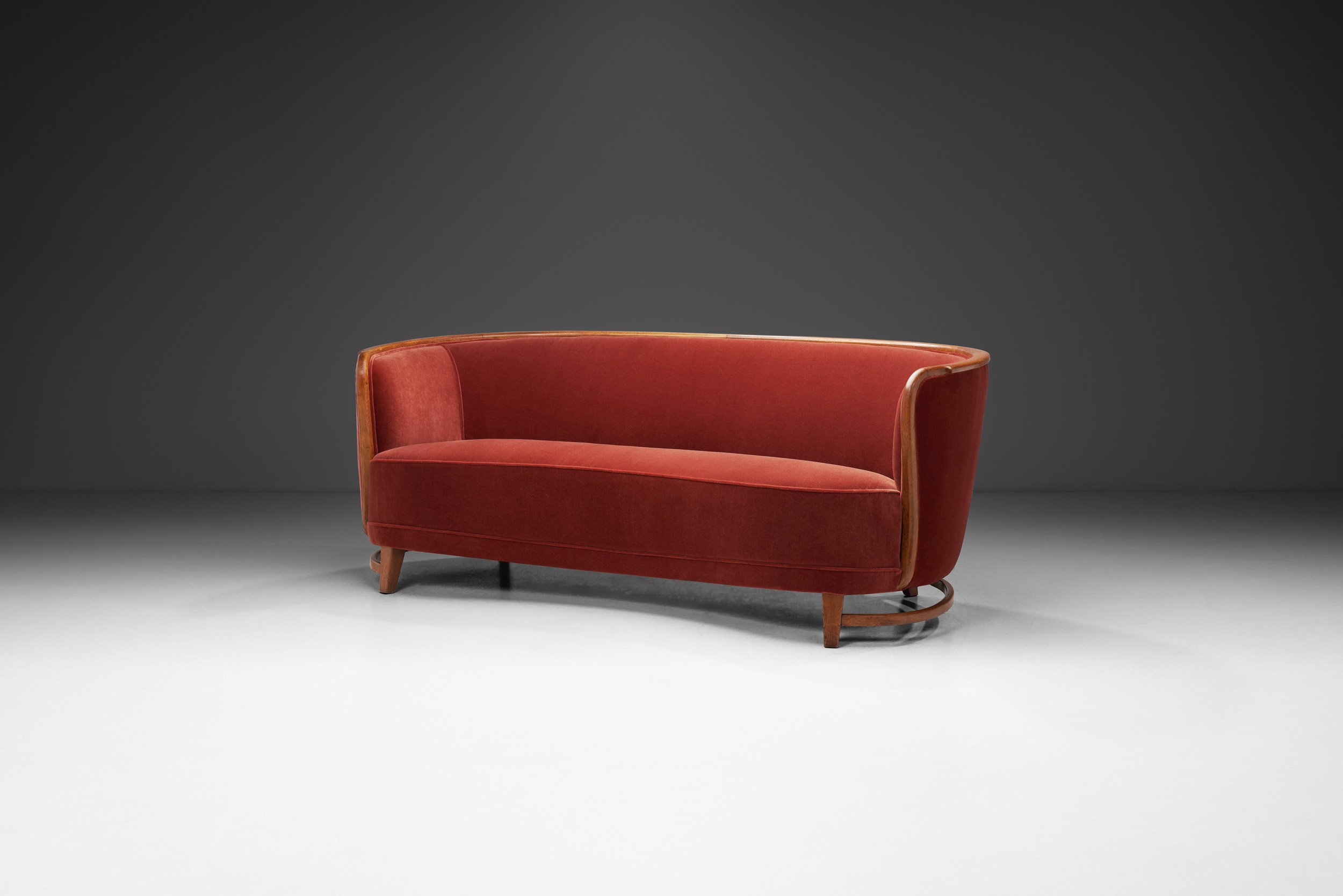 Danish Modern Three-Seater Sofa, Denmark 1940s (sold)