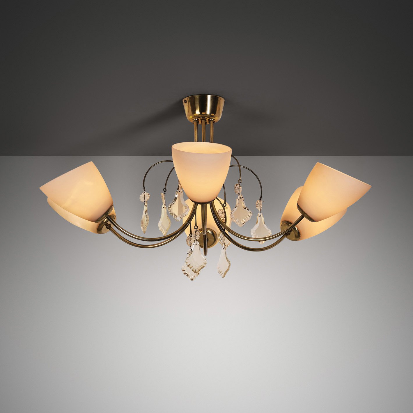 Paavo Tynell Model "K1-12" Chandelier for Idman, Finland Mid-20th Century