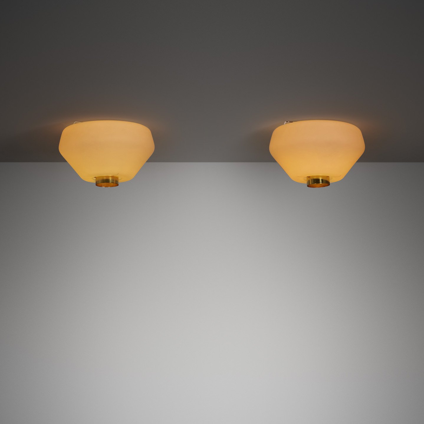 Pair of Lisa Johansson-Pape Model "71-164" Ceiling Lights for Stockmann Orno, Finland 1960s (sold)