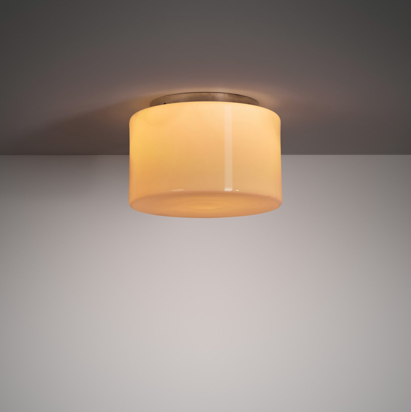 Paavo Tynell Model "2025" Opal Glass Flush Mount for Idman, Finland 1940s