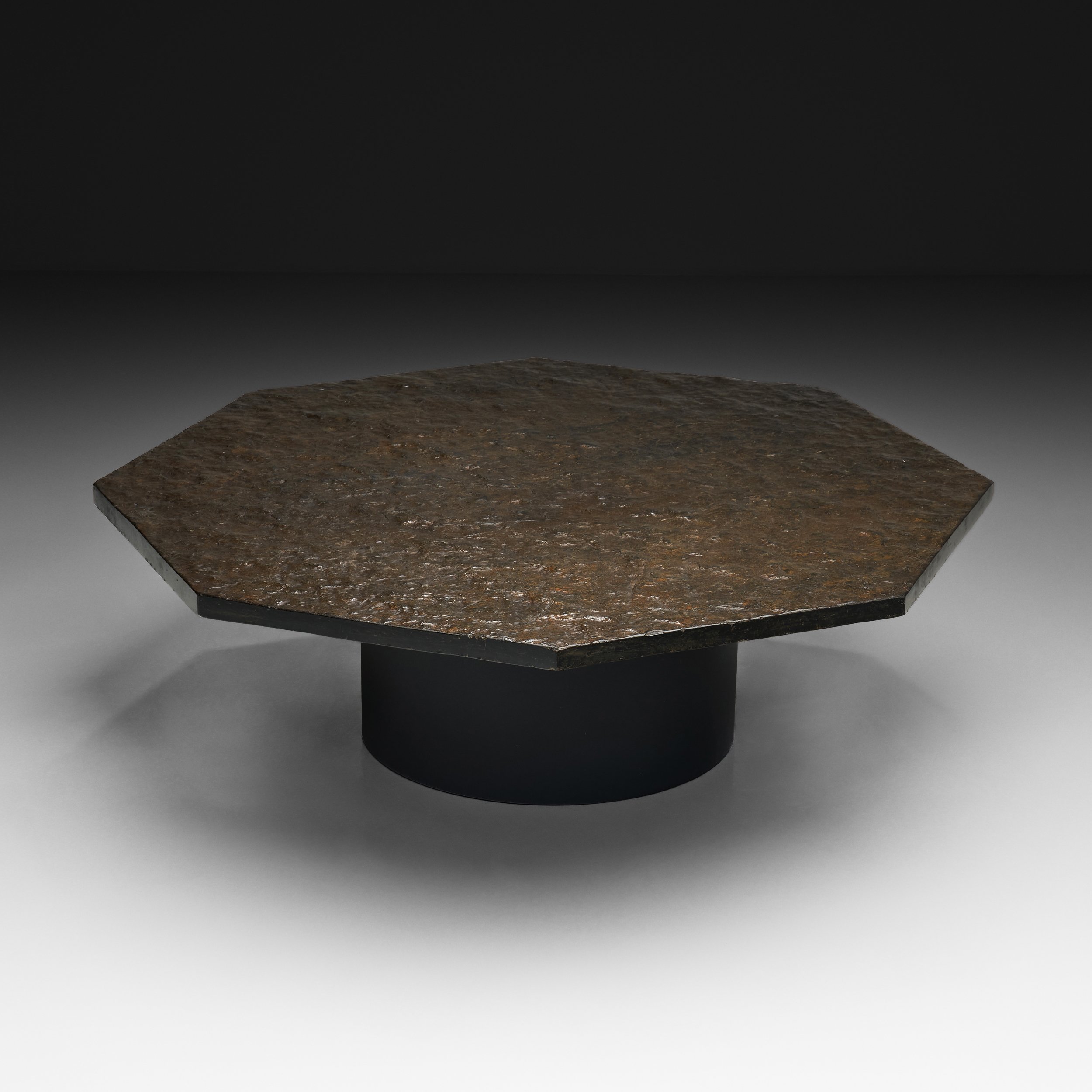 Octagonal Coffee Table with Norwegian Slate, Europe Early 21st Century