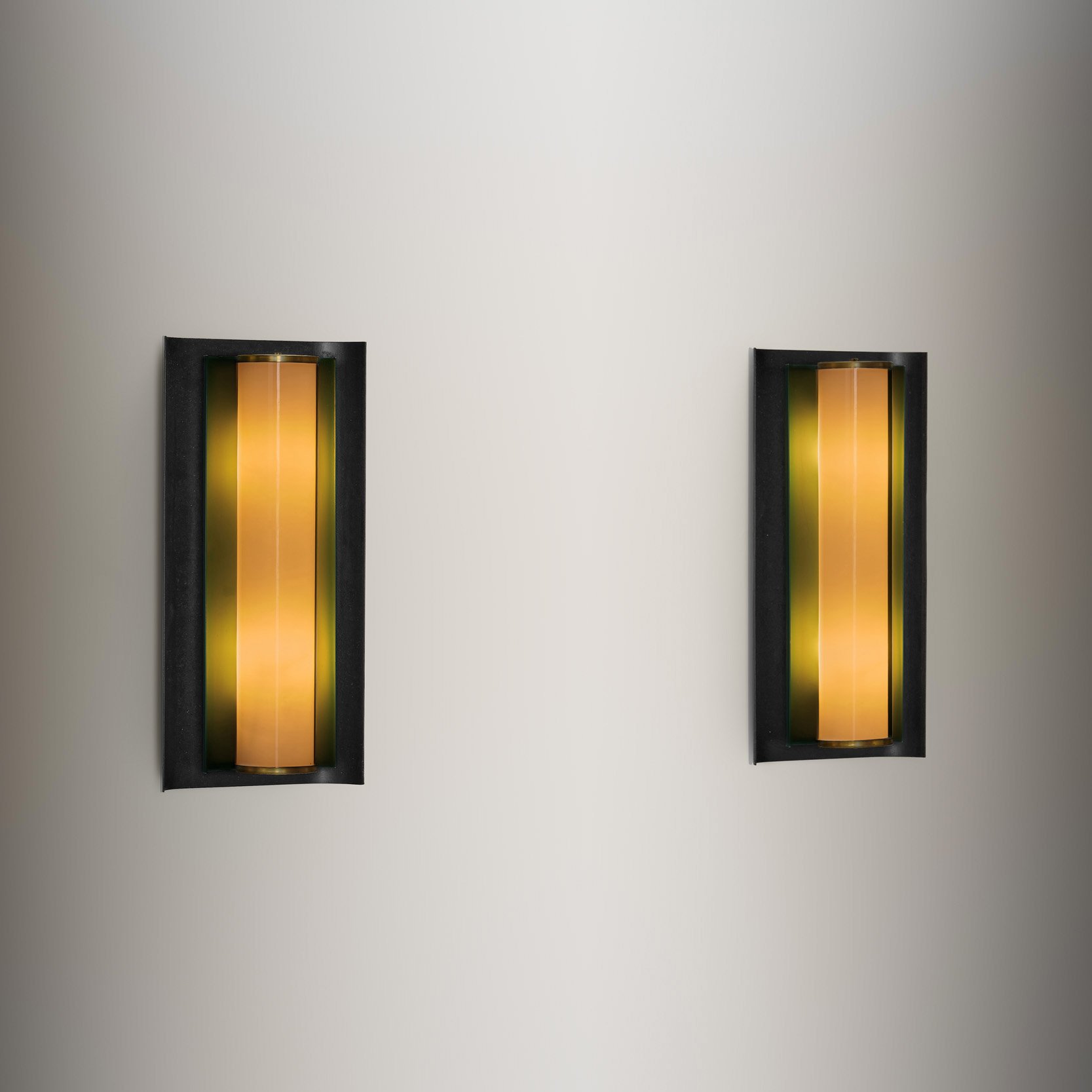 Pair of Model "A 4314" Wall Lamps by CeBe, Sweden 1940s (sold)