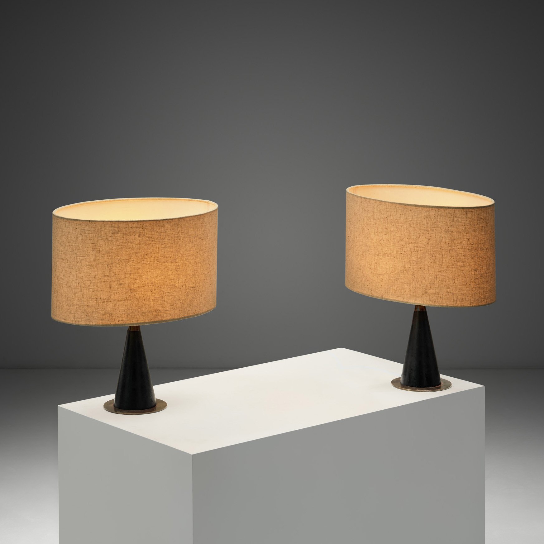 Pair of Finnish Table Lamps by Maria Lindeman, Finland Mid-20th Century (sold)