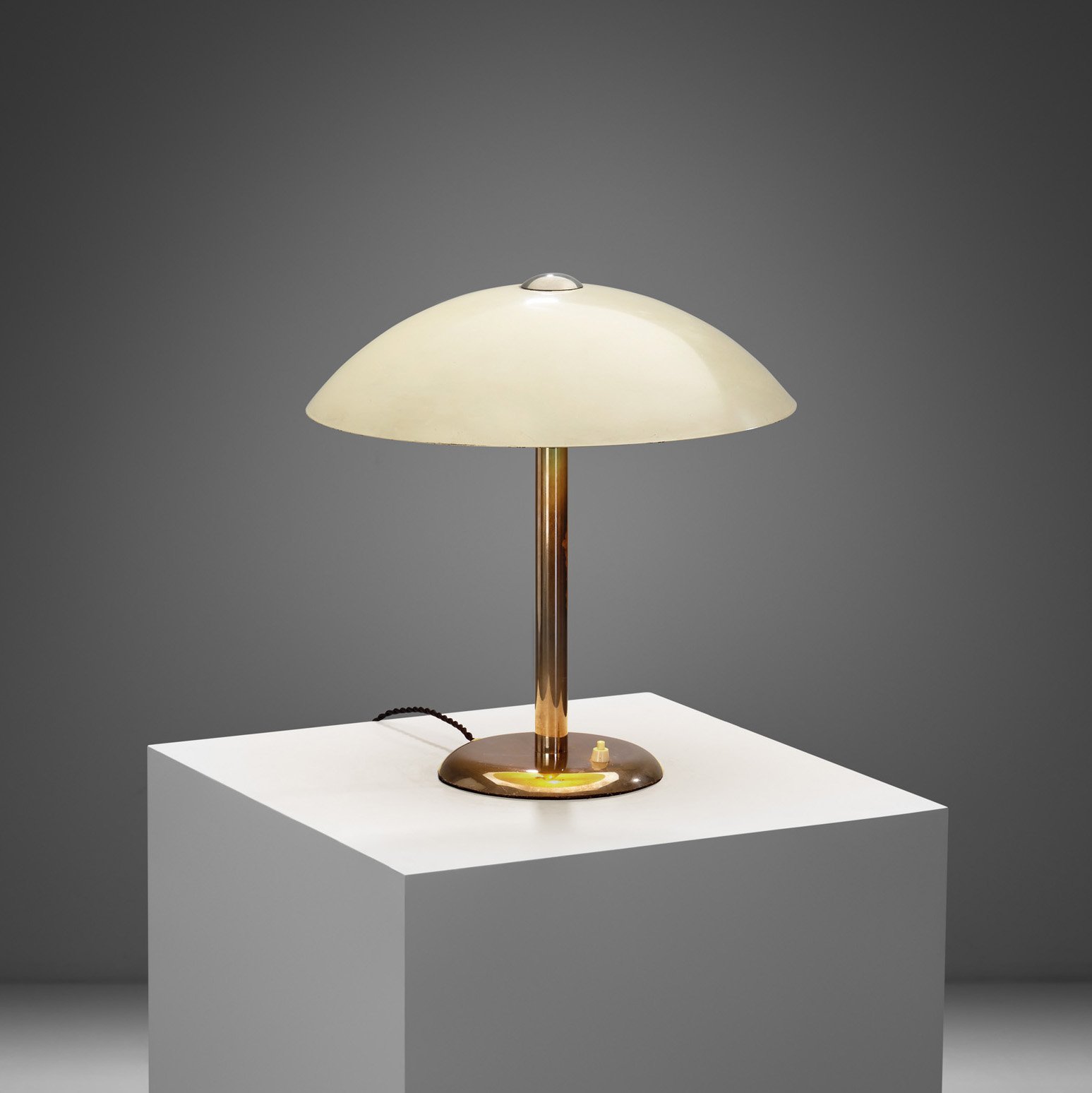Chromed Metal Art Deco Table Lamp for WMF Ikora, Germany 1930s