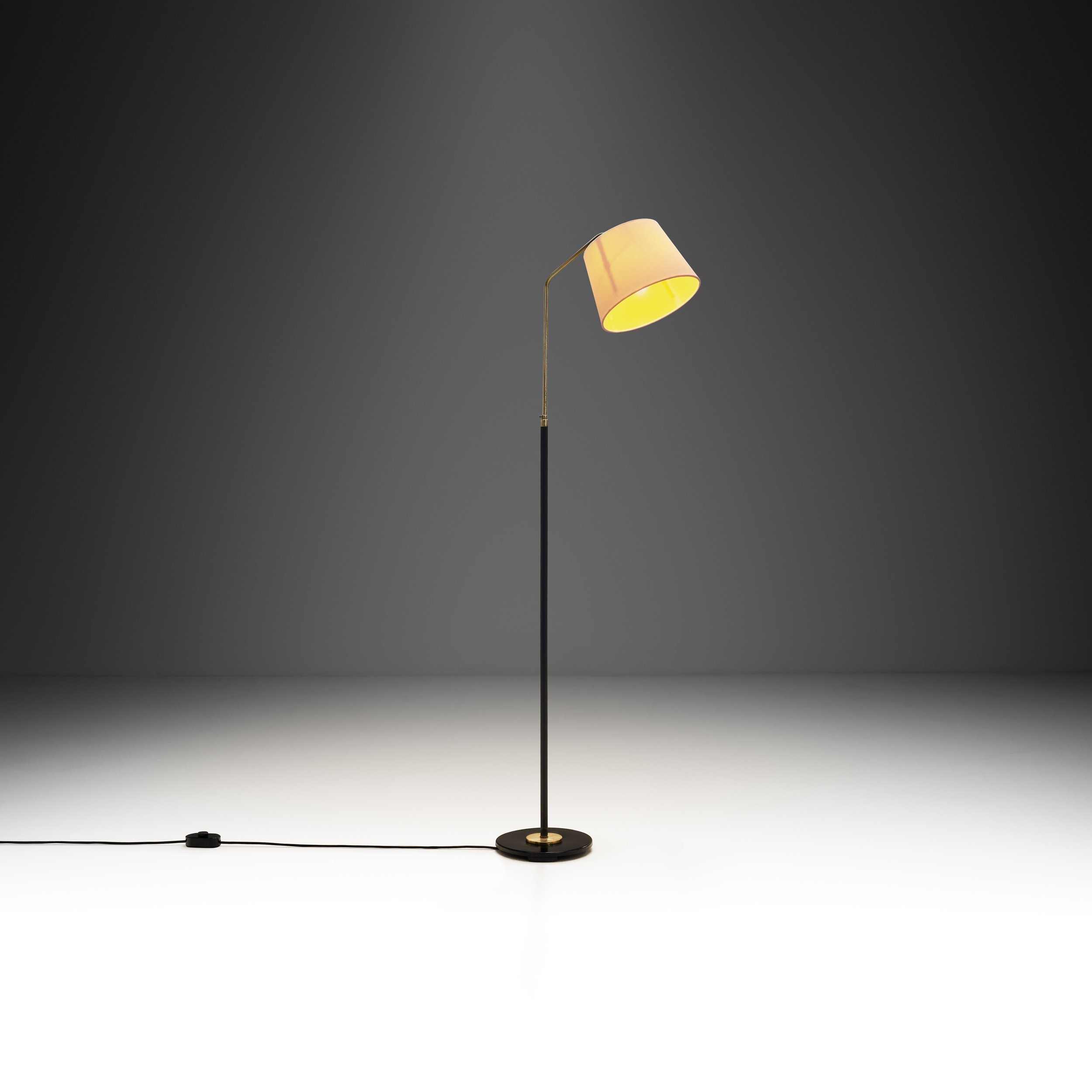 Brass and Metal Floor Lamp, Sweden 1960s (sold)