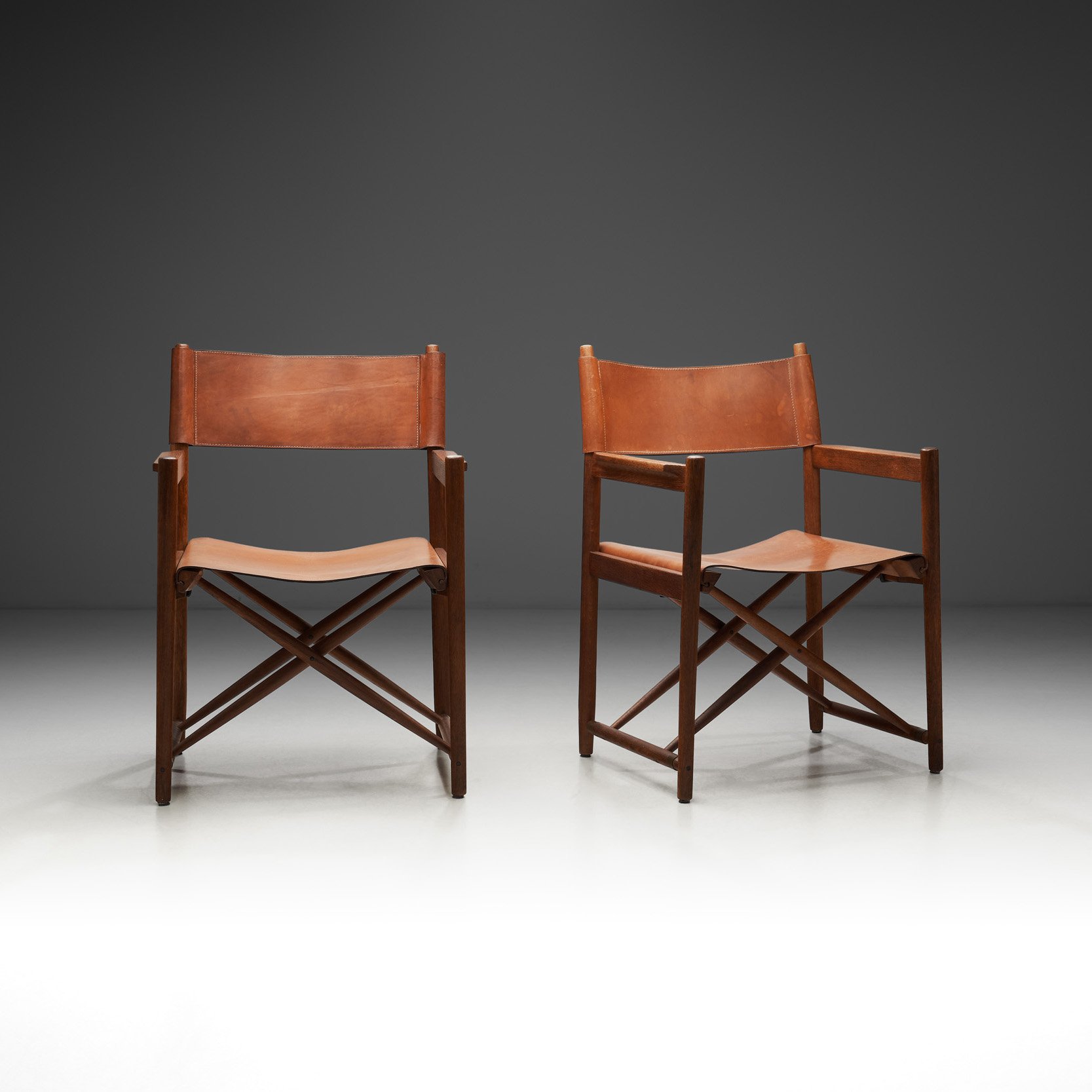 A Pair of Kurt Coletto Model "903" Safari Armchairs for Horgenglarus, Switzerland 1960s (sold)