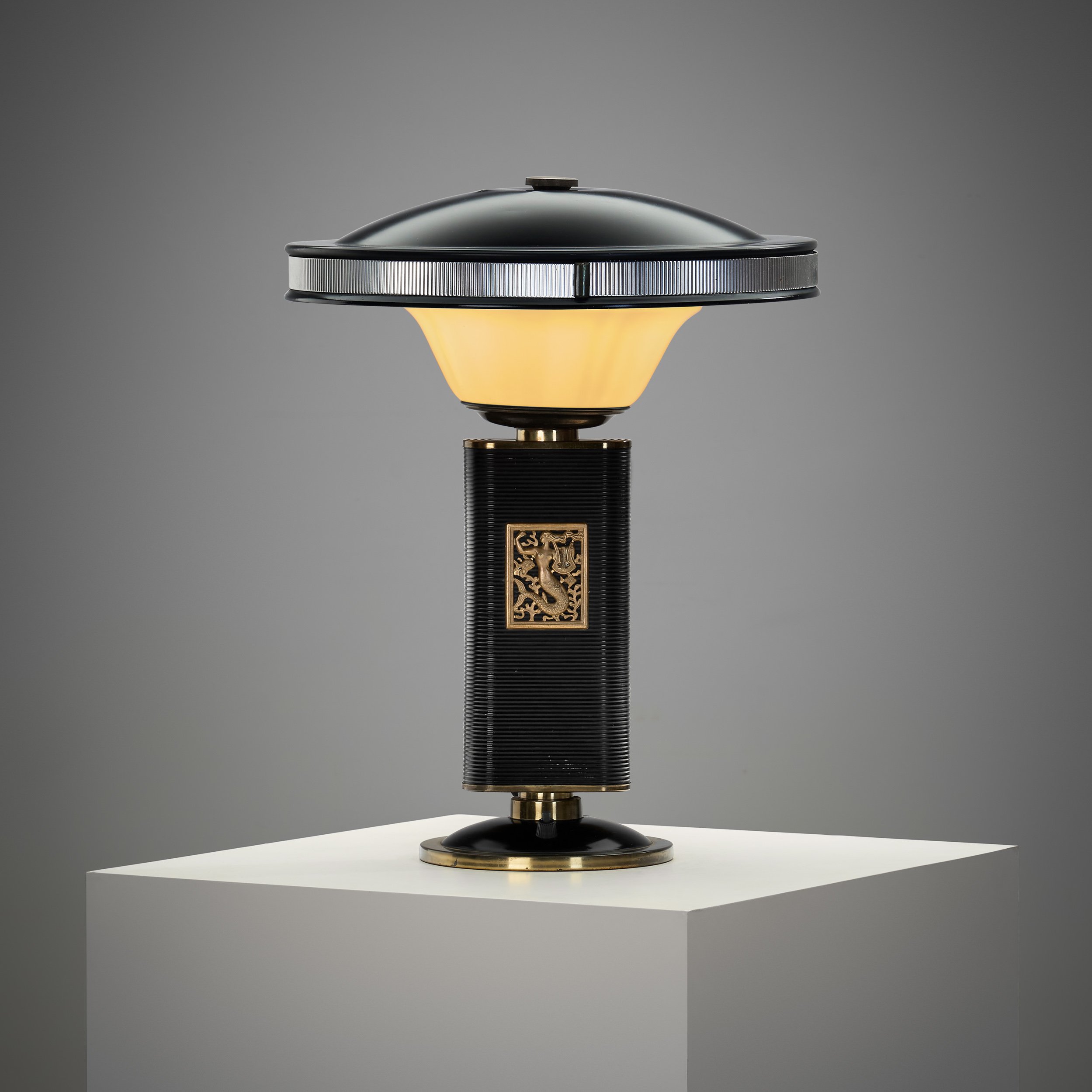 “Mermaid” Table Lamp by Eileen Gray for Jumo, France ca 1950s (sold)