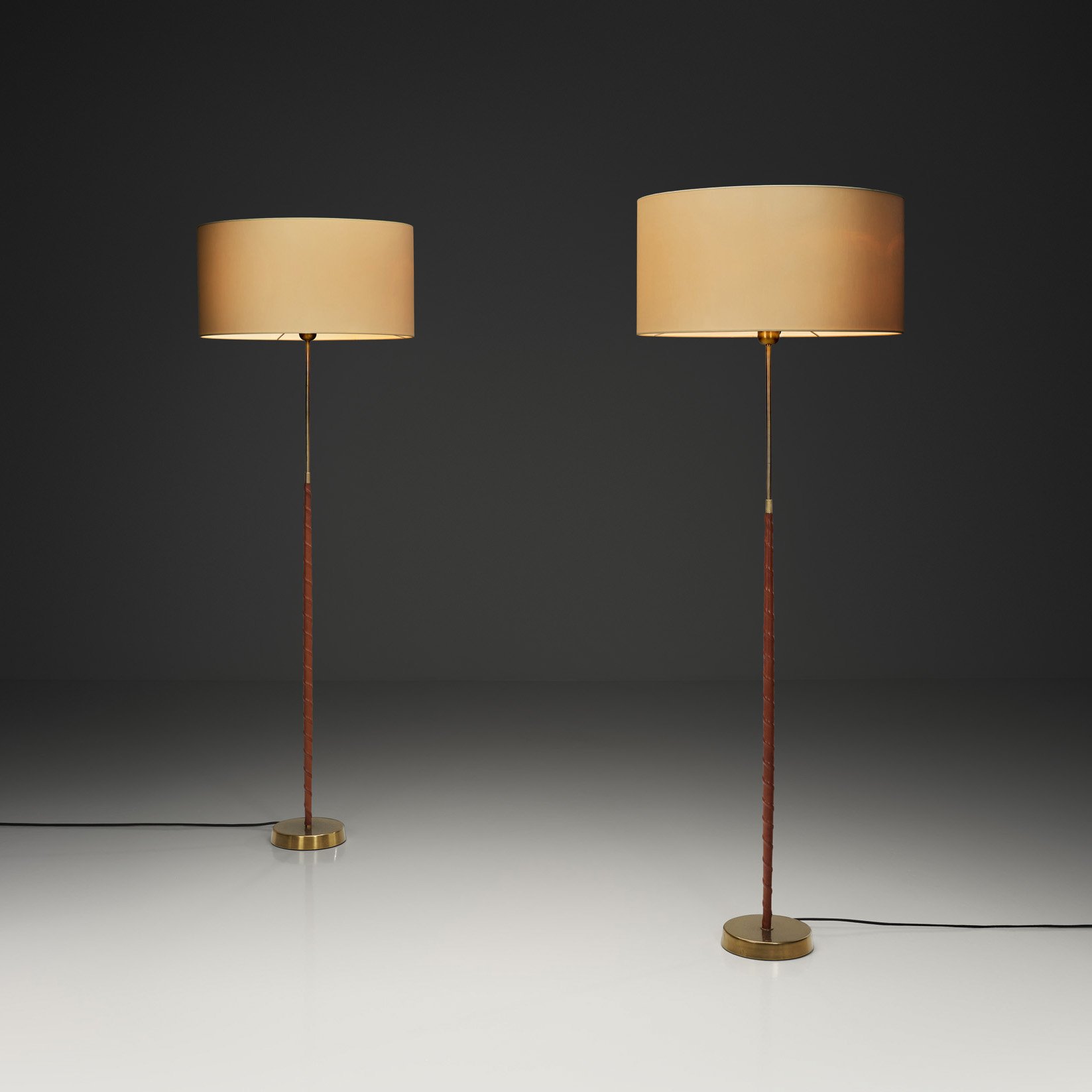 Pair of Model "741148" Floor Lamps by ASEA, Sweden 1950s