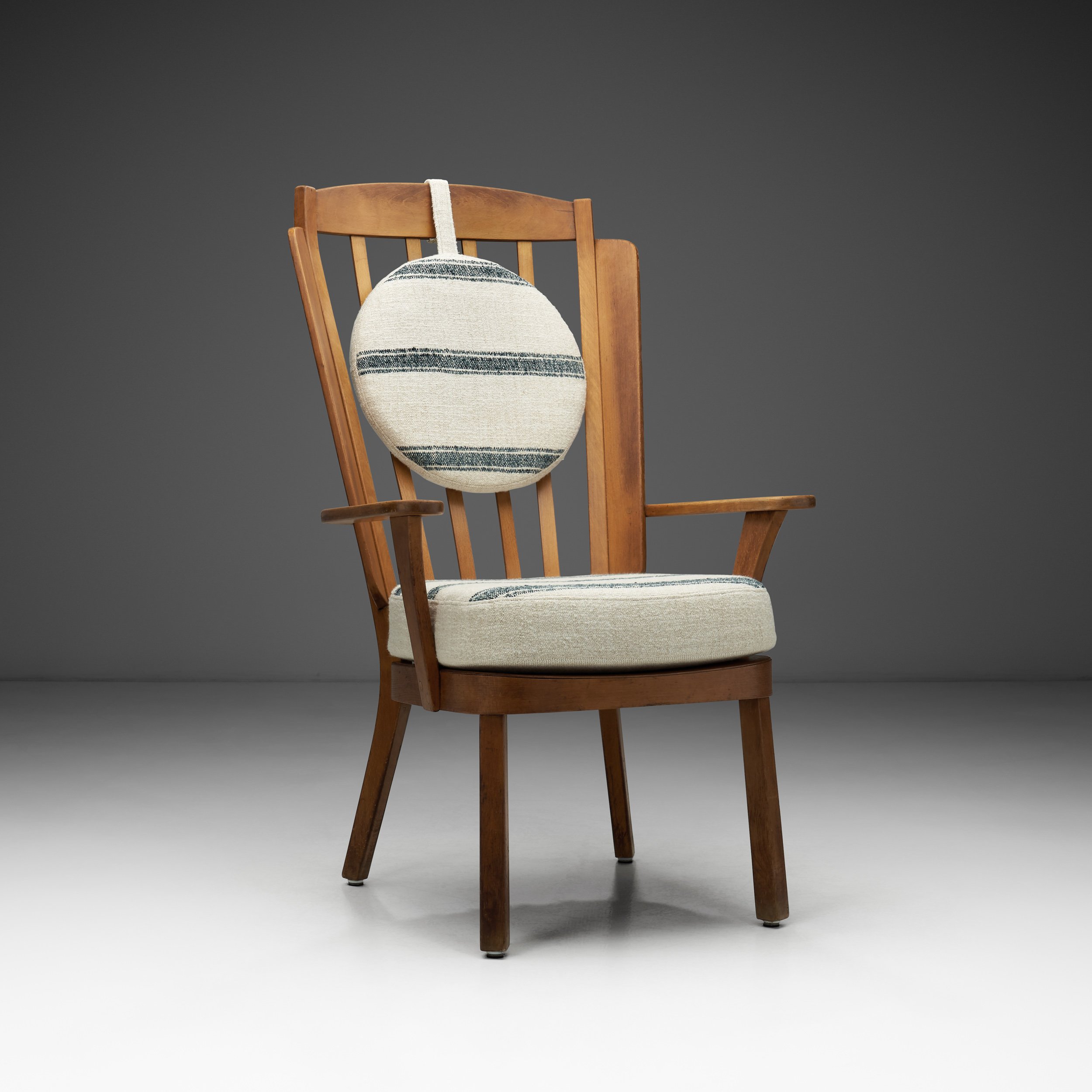 "Canada" Beech Armchair Attributed to Søren Hansen for Fritz Hansen, Denmark 20th Century