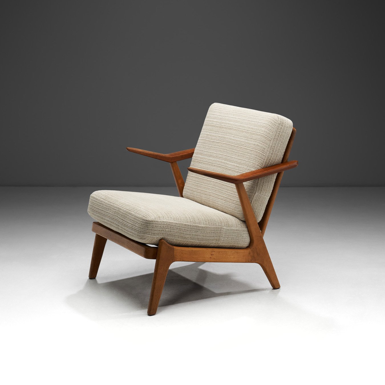 Danish Oak Armchair by H. Brockmann Petersen for Komfort, Denmark ca 1960s (sold)