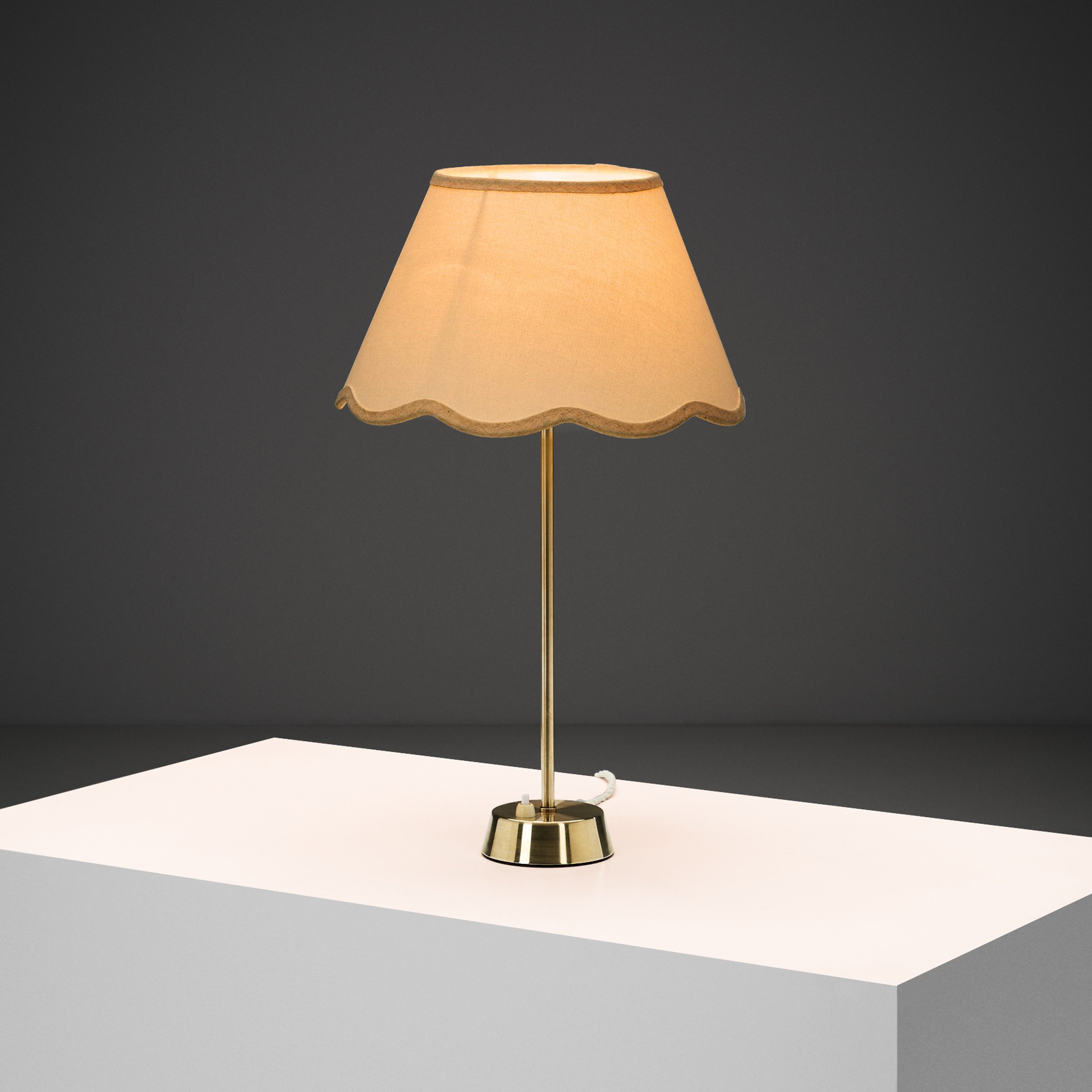 Brass Model "E1168" Table Lamp by ASEA, Sweden Mid-20th Century