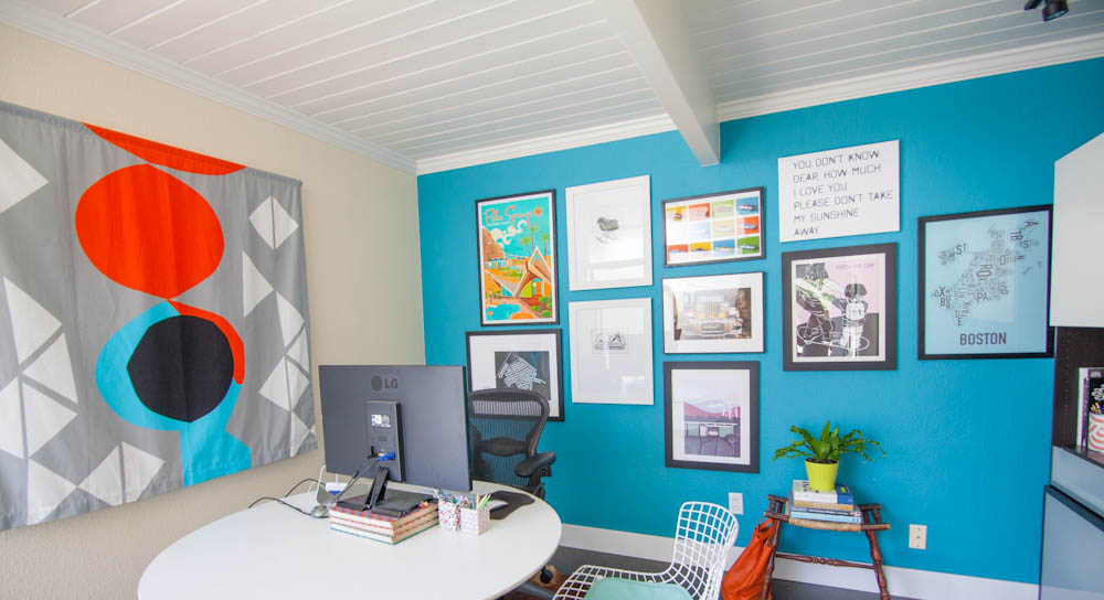 Our new home office studio space, thanks to hard core organizing muscles from our friend Katie at SpaceLift.