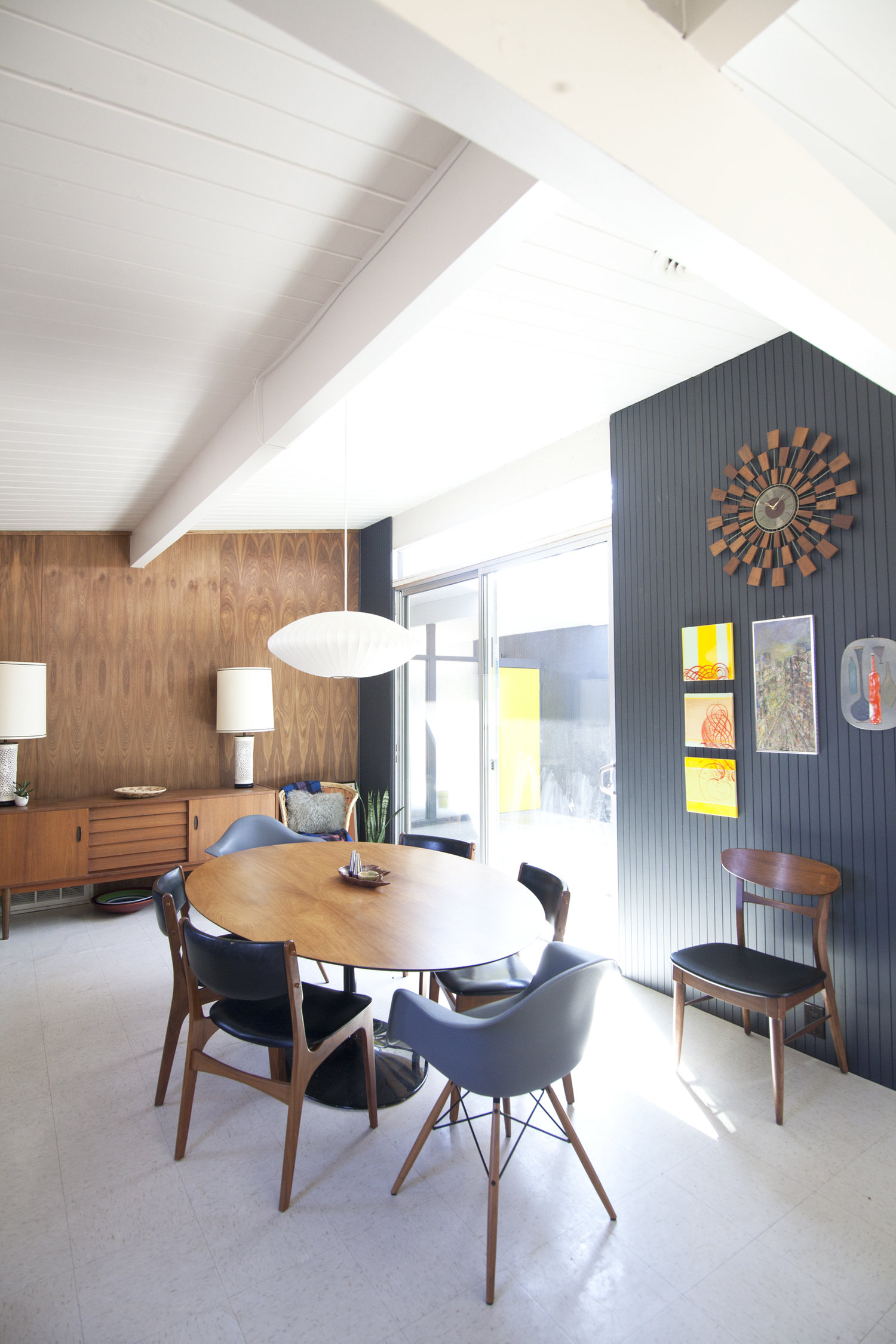 Walnut paneling added.