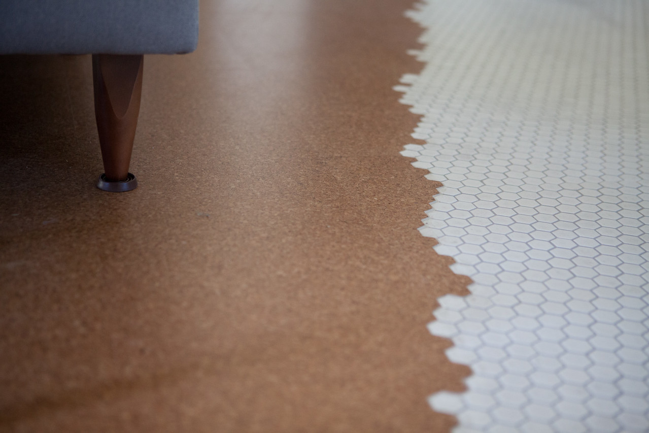 New Cork Flooring is soft on the feet and easy to maintain, plus an eco-friendly material.