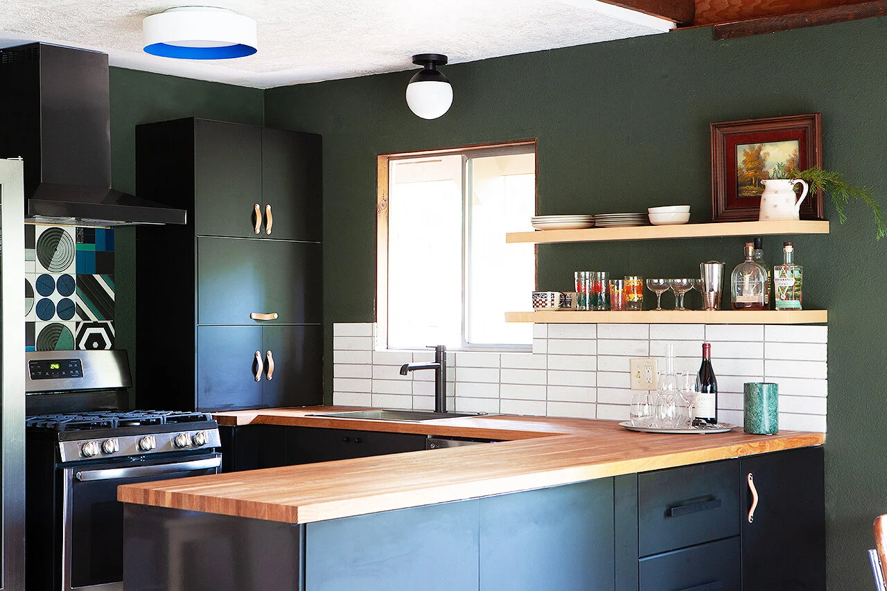 Lake House Kitchen Reveal Our Modern Cabin Kitchen — Mid Century