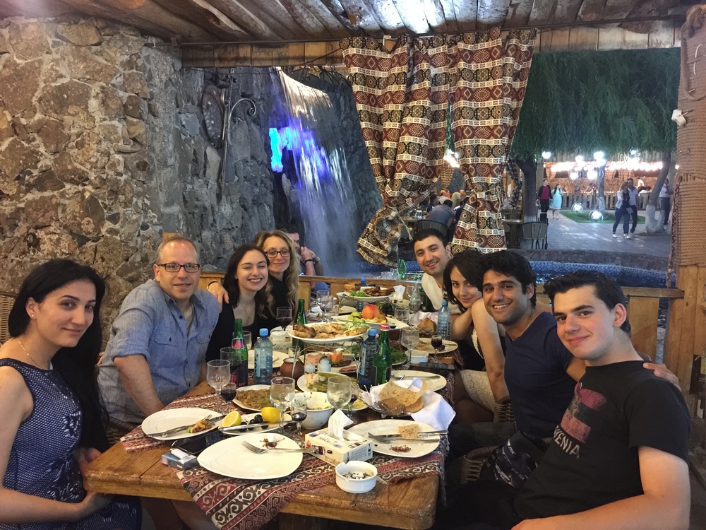 An amazing last night in Yerevan with amazing people 