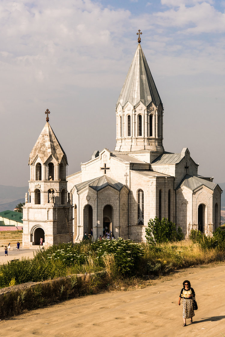 Gazenchetsots Church, now restored