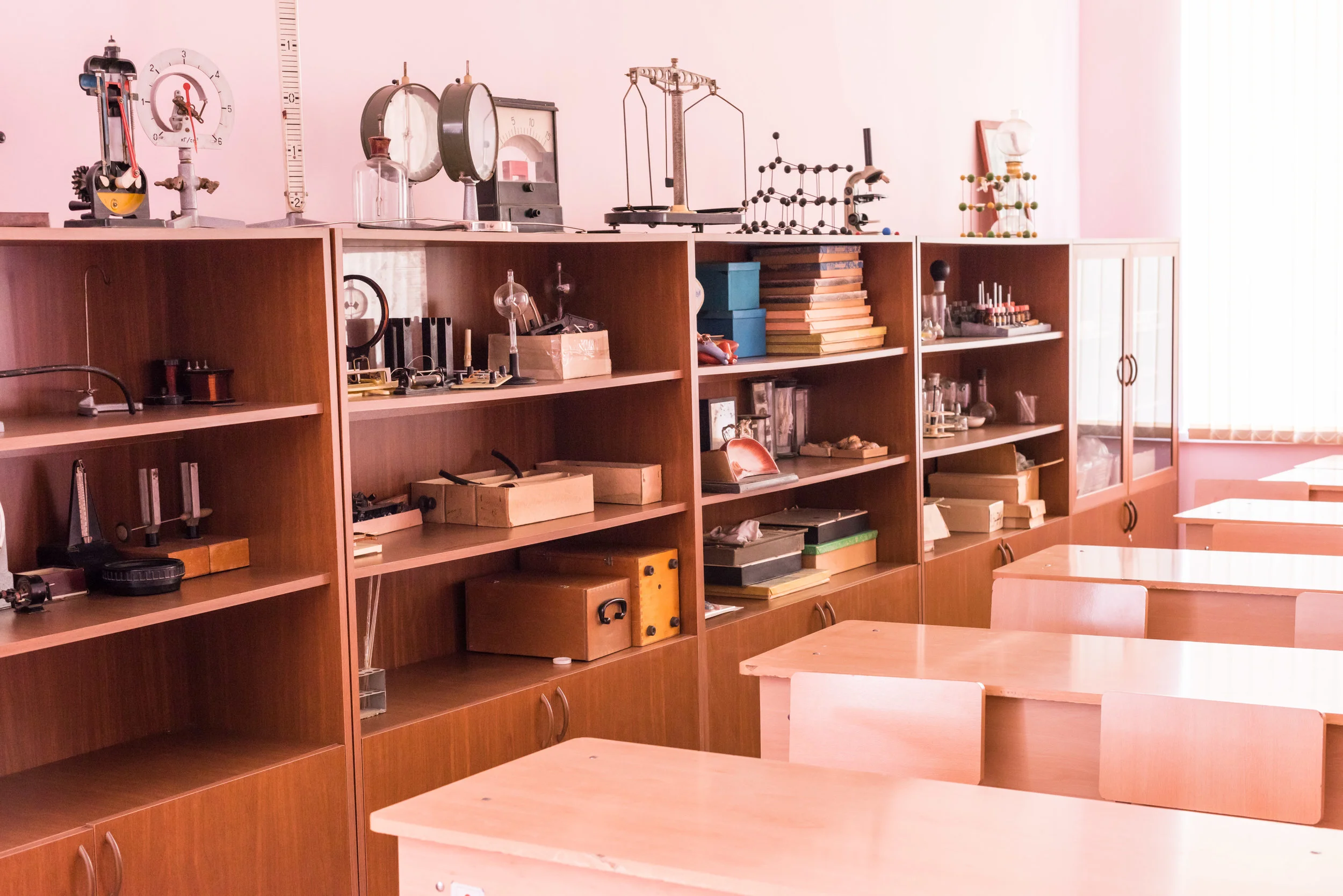 Science lab in Navur, renovated with help from FAR.