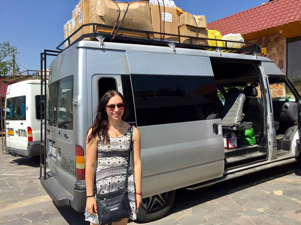 Stop on the marshrutka ride to Artsakh